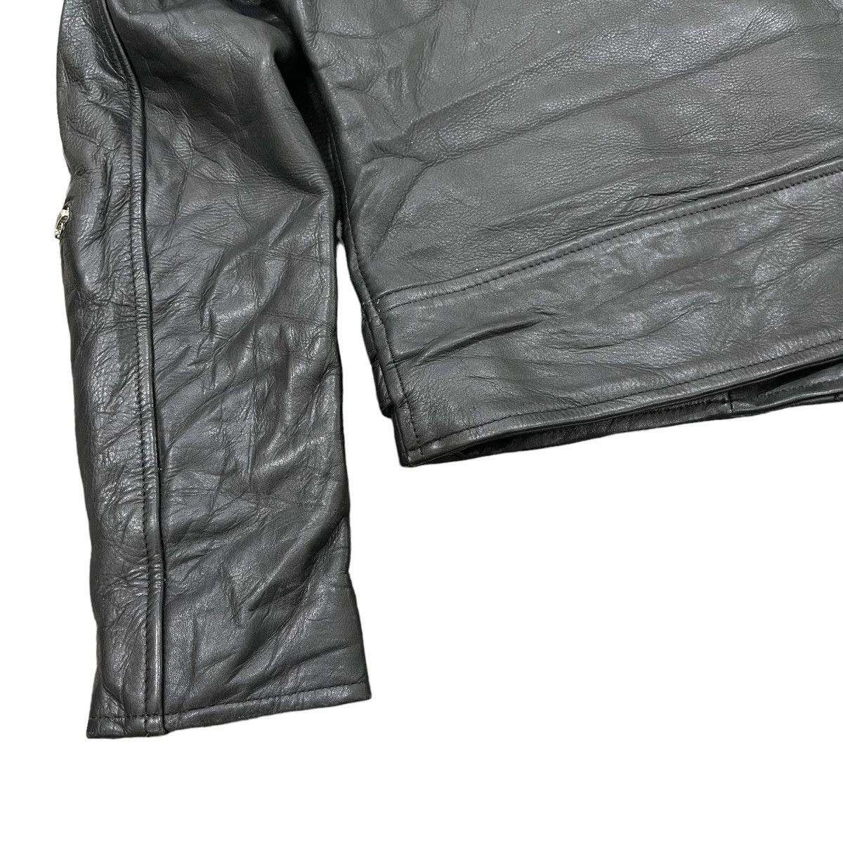 Genuine Leather × Vintage Horn Work Genuine Leather Punk Motorcycle Bikers Jacket Size M / US 6-8 / IT 42-44 - 11 Thumbnail