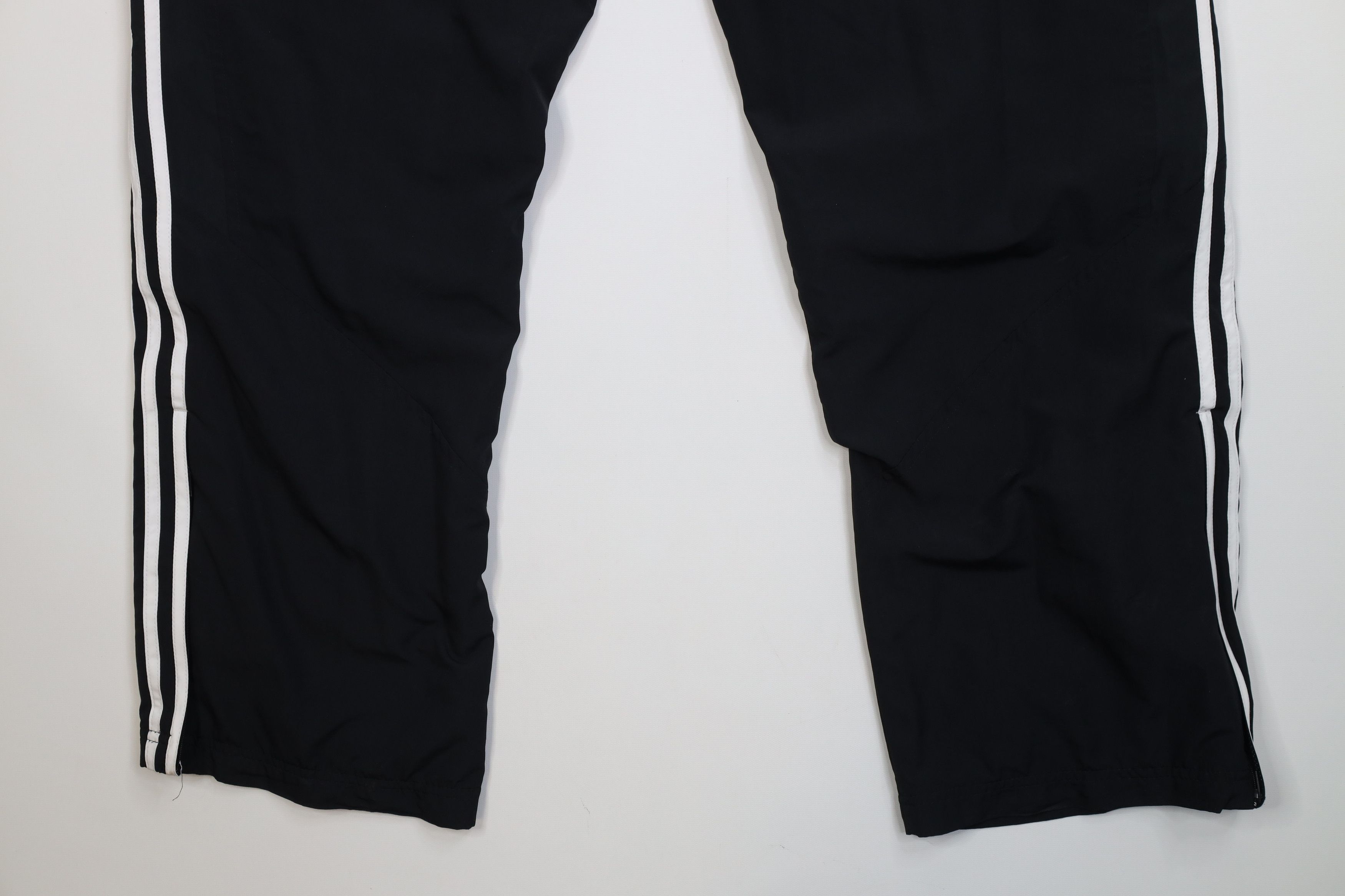 Adidas Vintage 90s Y2K Adidas Wide Leg Windbreaker Pants Black Size US 38 / EU 54 - 15 Thumbnail
