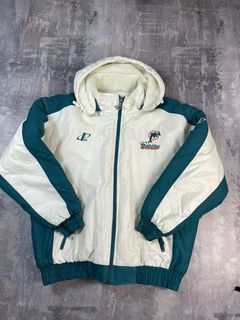 Vintage 80s BUFFALO BILLS NFL Back Patch Nylon Jacket 2XL