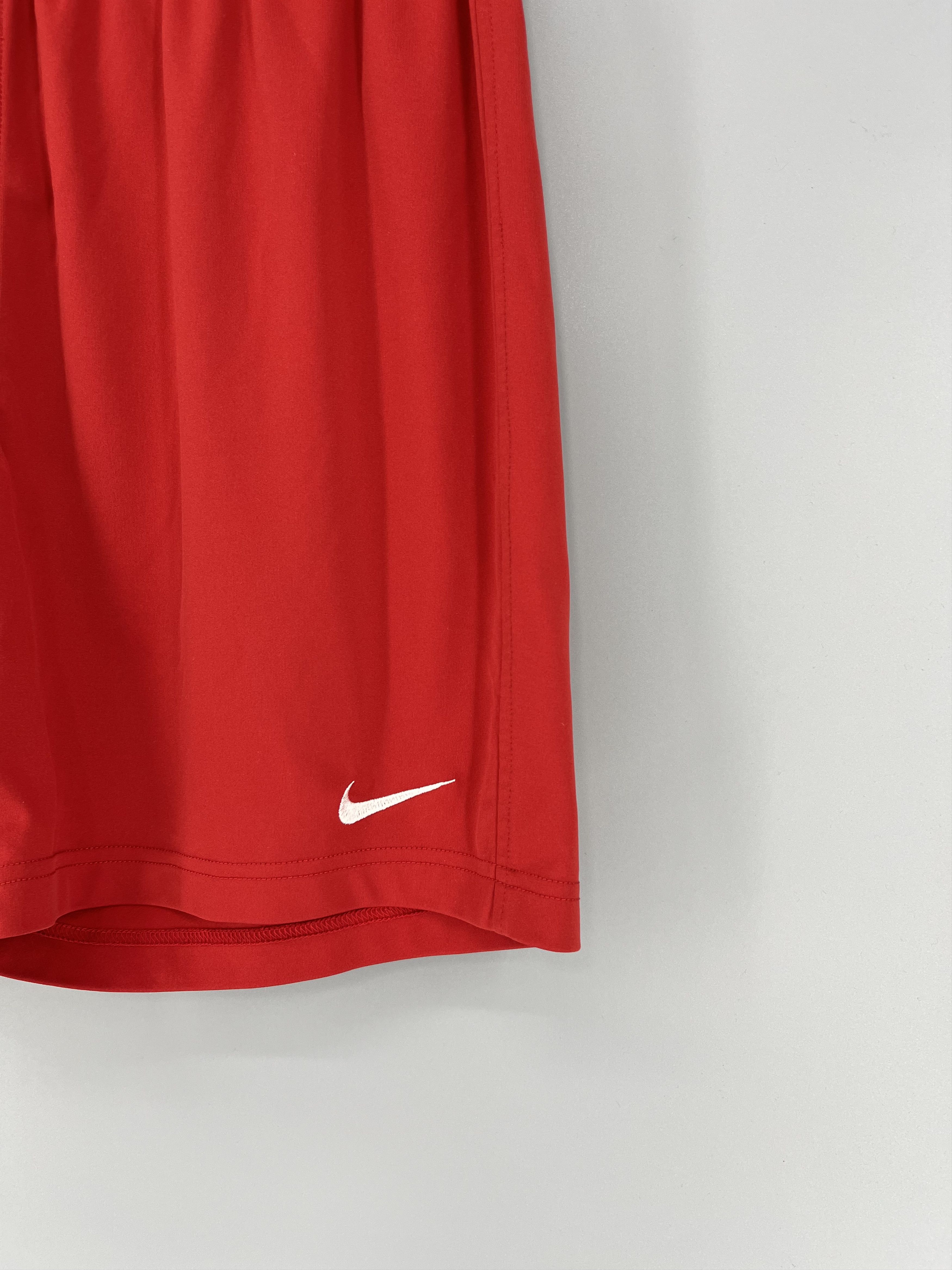 Nike 90s Vintage Nike Red Nylon Mini Swoosh Shorts Travis Styl Size US 36 / EU 52 - 4 Thumbnail