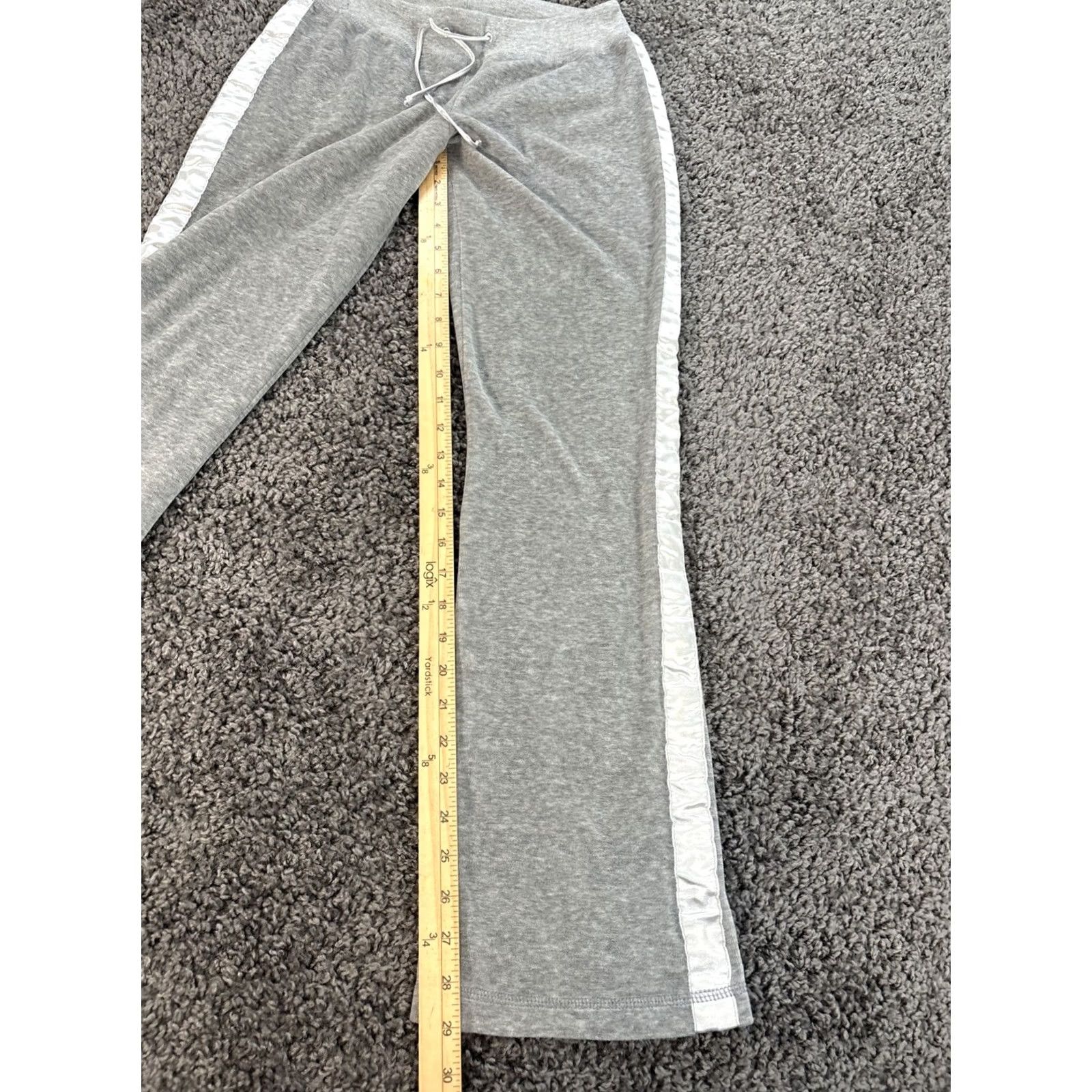 Velvet Delias Pants Womens XS Gray Velvet Wide-Leg Bell Bottom 90s Comfort Easy Care Regular Womens Size 26" / US 2 / IT 38 - 2 Thumbnail