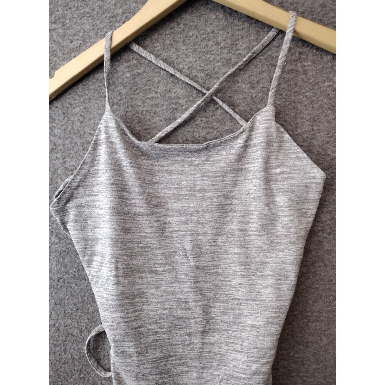 Vintage Codigo Maxi Dress Women Sleeveless Gray Open Back Maxi Dress S Gray Sexy Spaghetti Strap Open Back Summer Casual Leather? Size S / US 4 / IT 40 - 3 Thumbnail