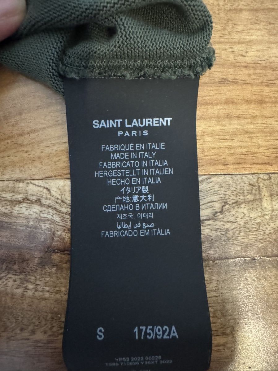 Saint Laurent Paris Saint laurent rive gauche jersey tee Size US S / EU 44-46 / 1 - 3 Thumbnail
