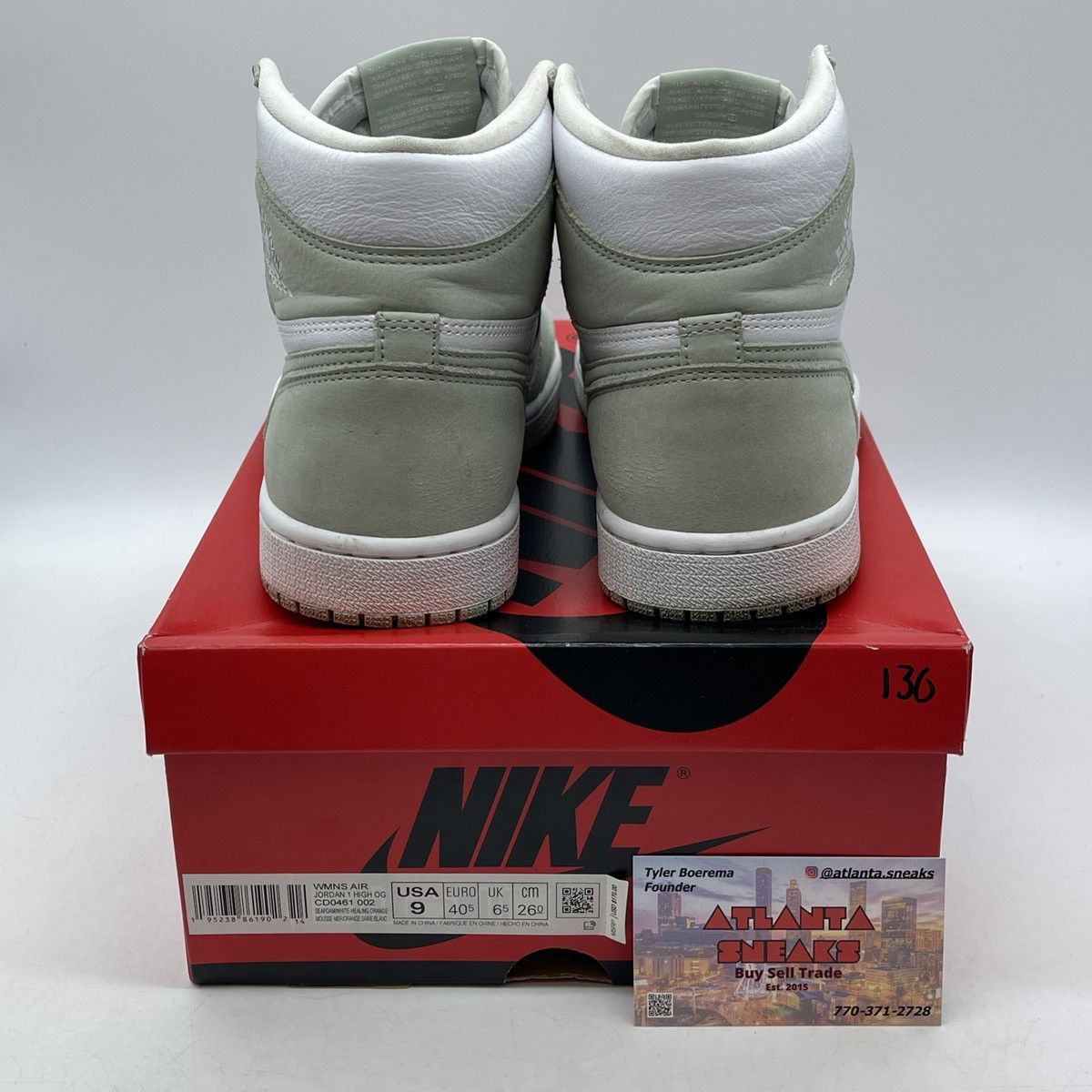 Jordan Brand Air Jordan 1 high seafoam Size US 9 / IT 39 - 3 Thumbnail