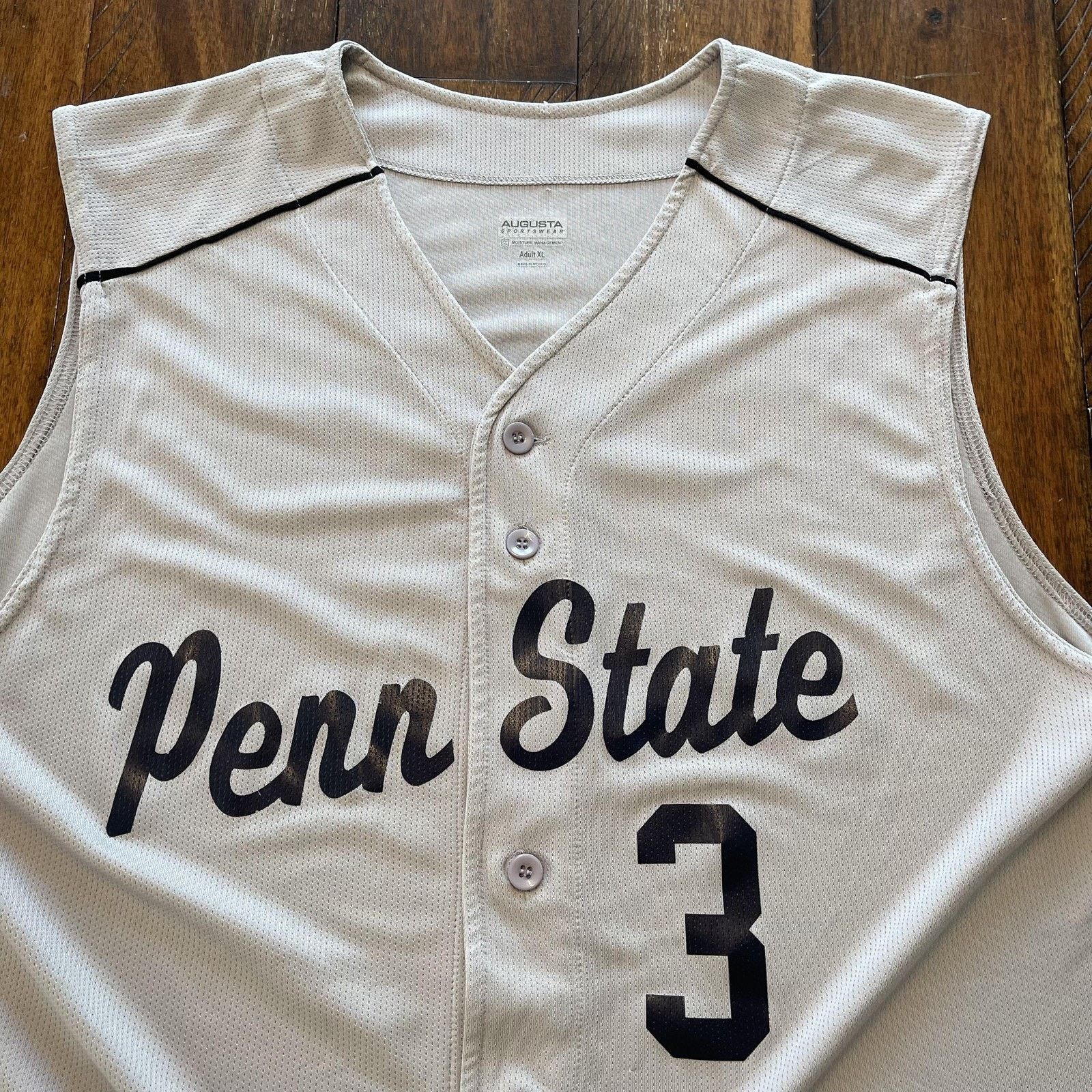 Vintage Penn State Baseball Jersey XL NCAA College Button Augusta Size US XL / EU 56 / 4 - 4 Thumbnail