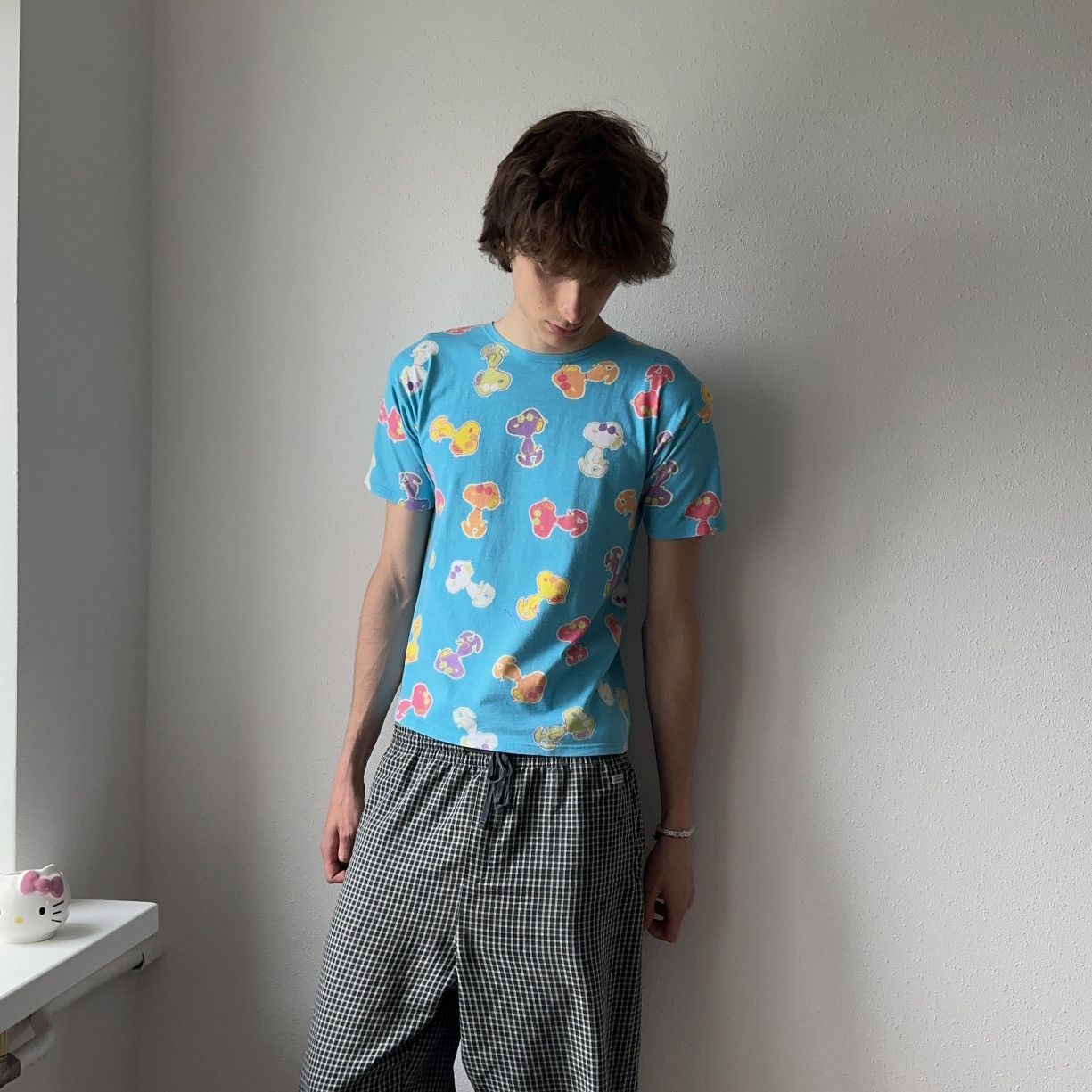 Cartoon Network × Peanuts × Vintage RARE Snoopy Monogram Vintage Peanuts Cartoon Movie T-Shirt Size US M / EU 48-50 / 2 - 9 Thumbnail