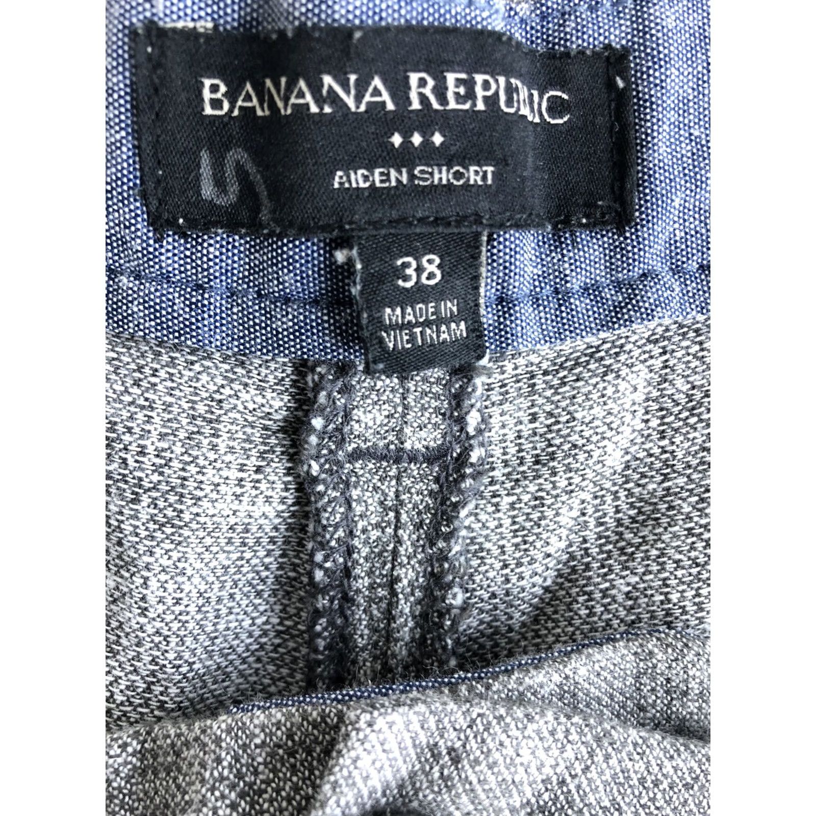 Banana Republic Banana Republic Aiden Short Men 38 Gray Chino Shorts S120 Casual Regular Pockets Slash Pocket Flat Front Zip Marker Size US 38 / EU 54 - 4 Thumbnail