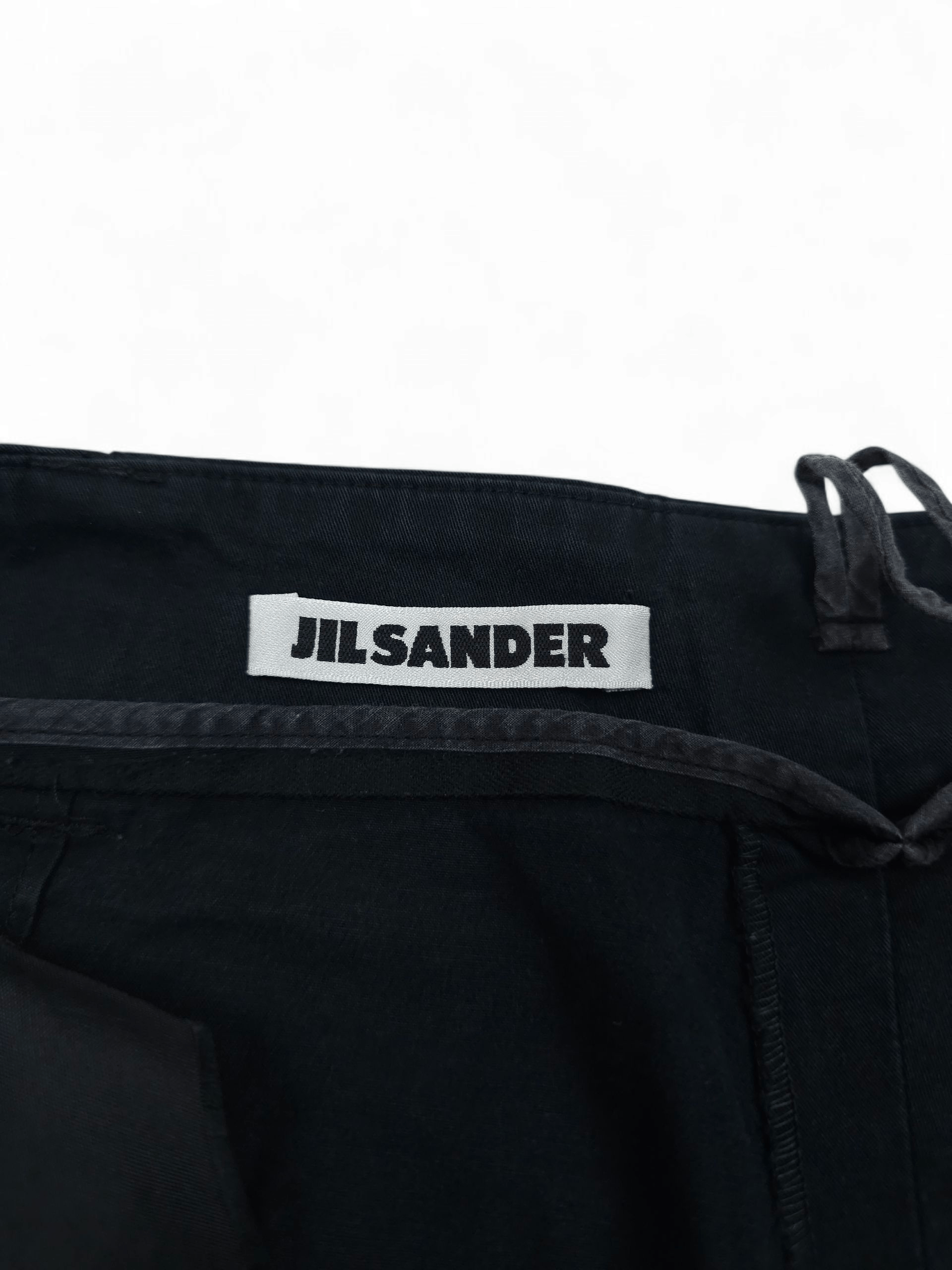 Jil Sander 💎 Jil Sander Size S Classic Cotton Black Chino Pants Size 26" / US 2 / IT 38 - 5 Thumbnail