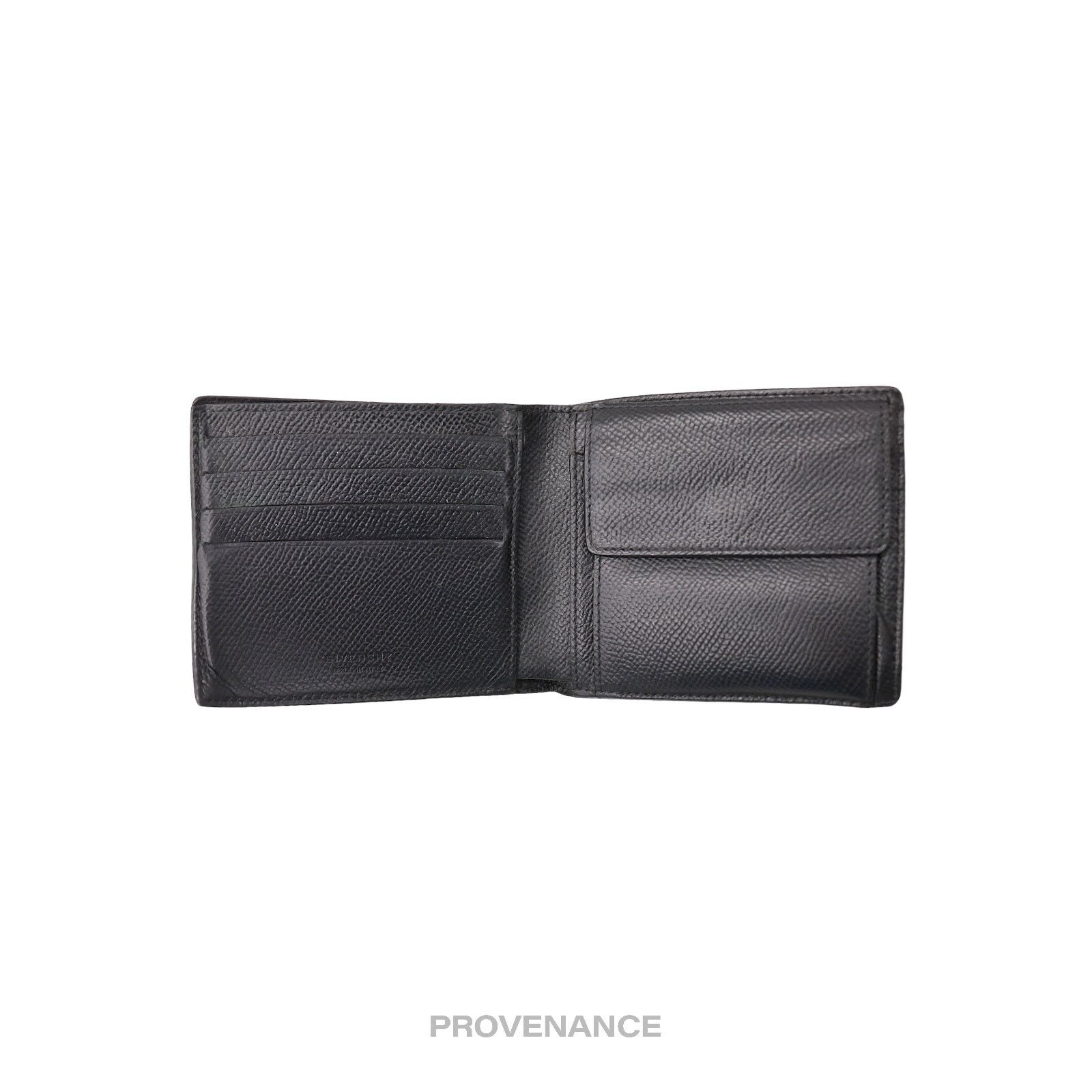 Givenchy 🔴 Givenchy Bifold Wallet - Black Grained Leather Size ONE SIZE - 6 Thumbnail