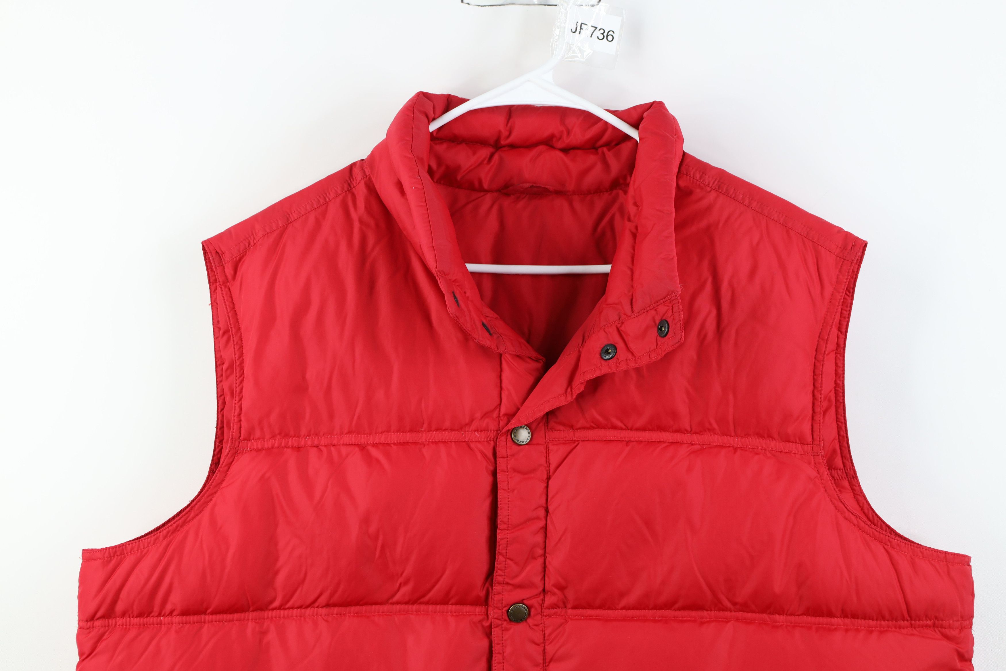Lands' End Vintage Lands End Duck Down Insulated Puffer Vest Jacket Red Size US XXL / EU 58 / 5 - 2 Thumbnail