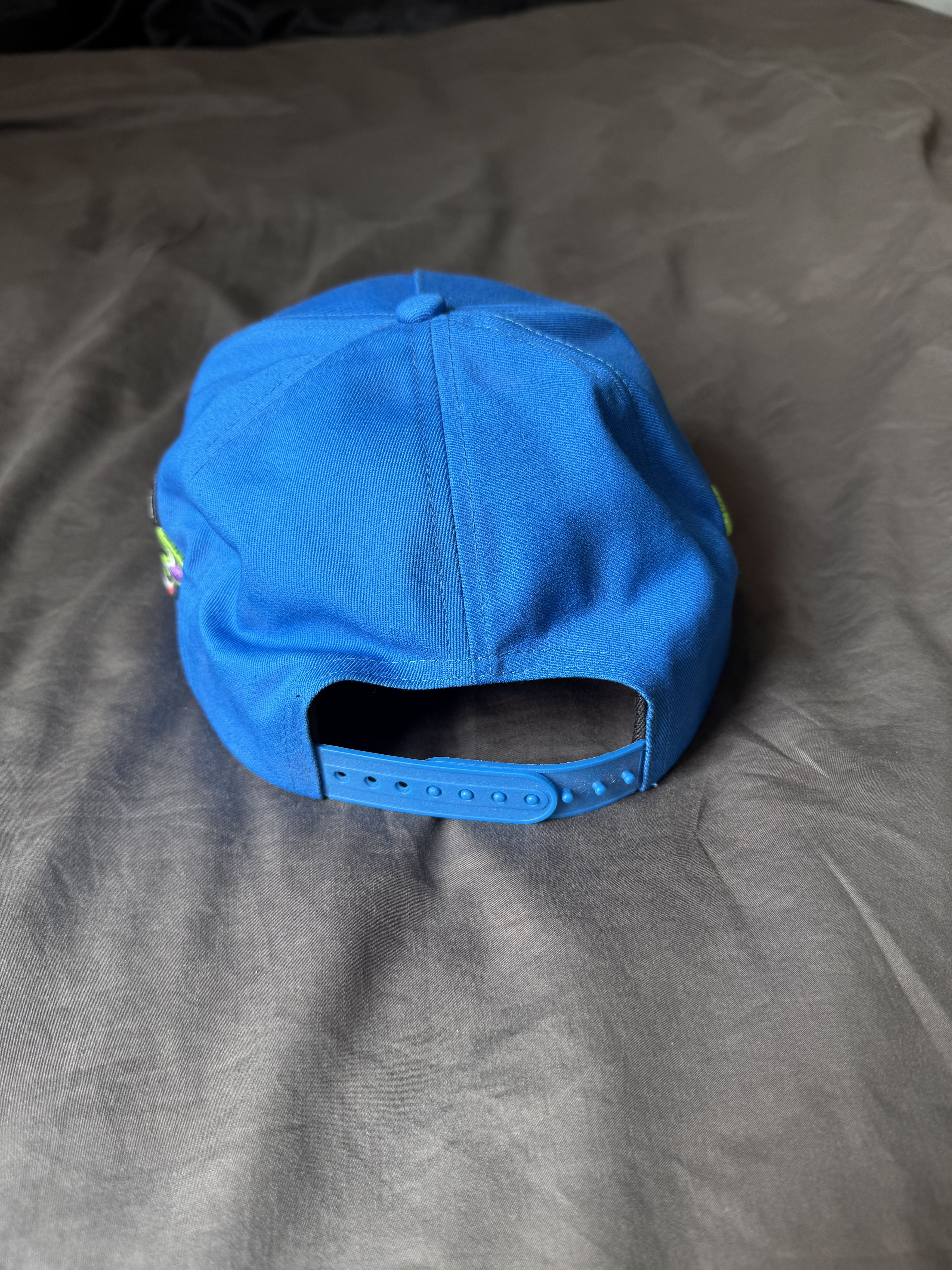 Supreme Supreme FW23 AOI Spellout 5-Panel Hat ' Blue Size ONE SIZE - 4 Thumbnail