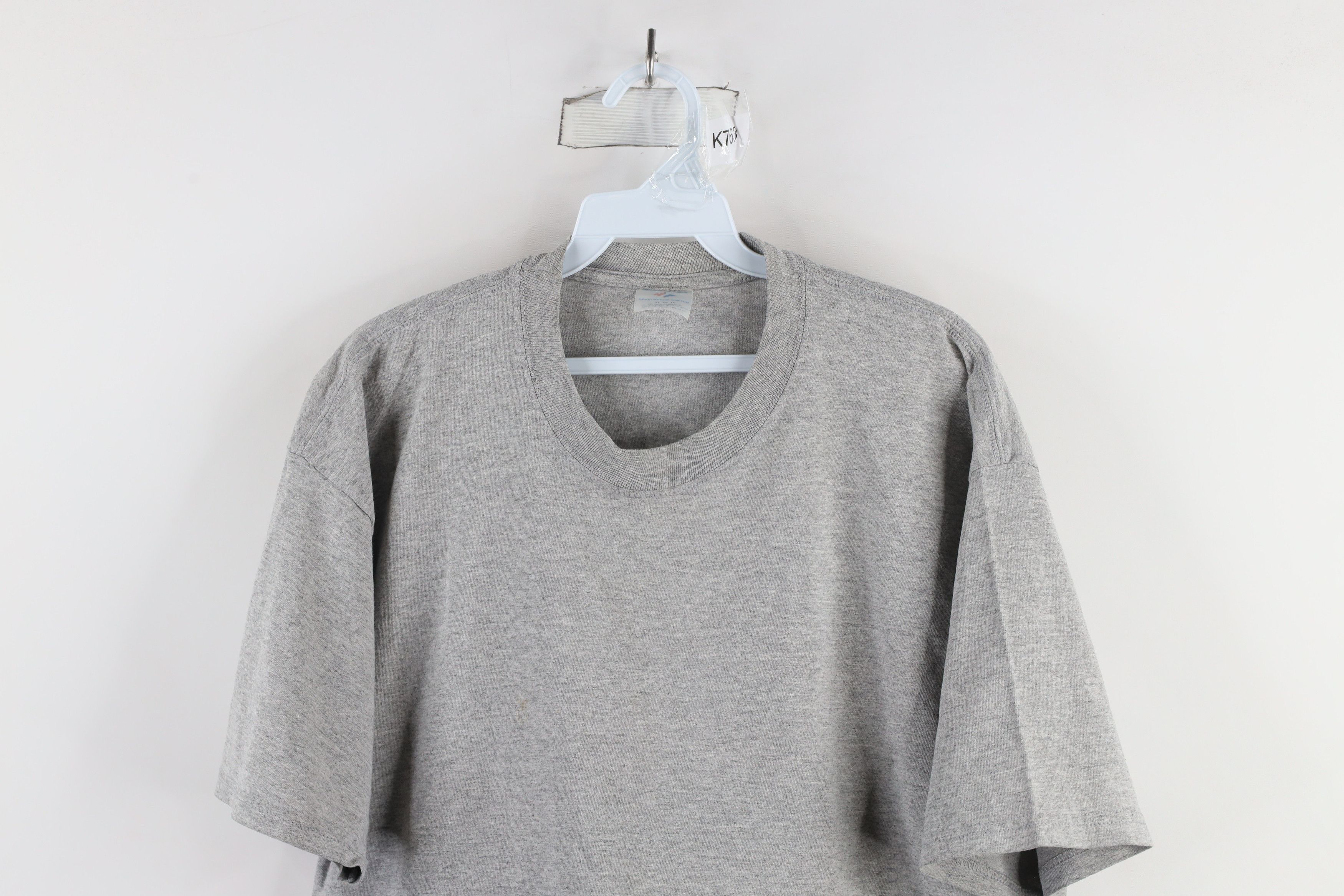 Vintage Vintage 90s Streetwear Short Sleeve T-Shirt Heather Gray Size US XL / EU 56 / 4 - 2 Thumbnail