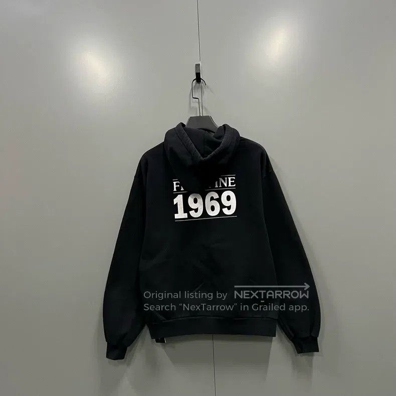 Balenciaga Balenciaga Black number printed hoodie Size US S / EU 44-46 / 1 - 2 Thumbnail