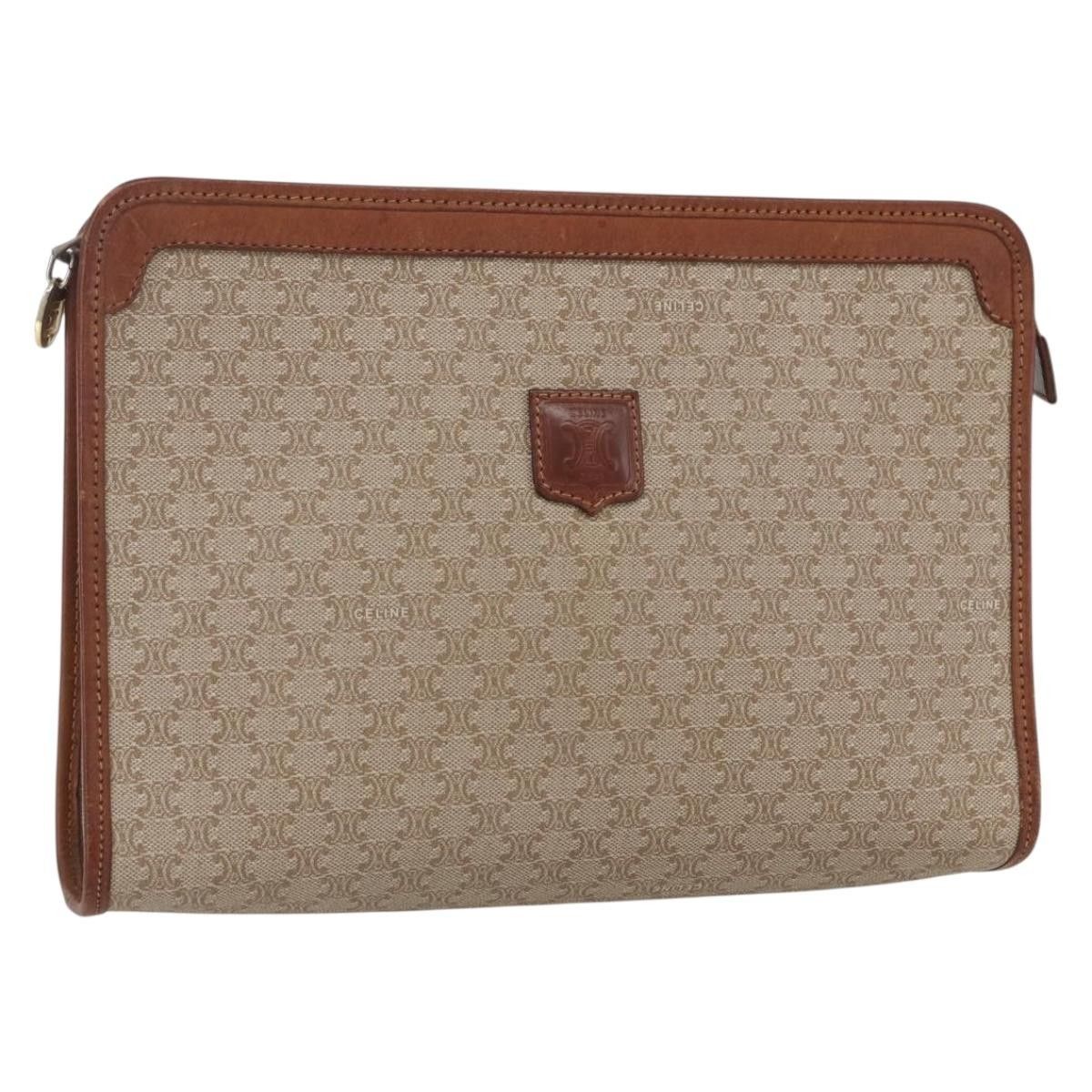 Celine Celine Macadam Pochette Canvas and Leather Size ONE SIZE - 1 Thumbnail
