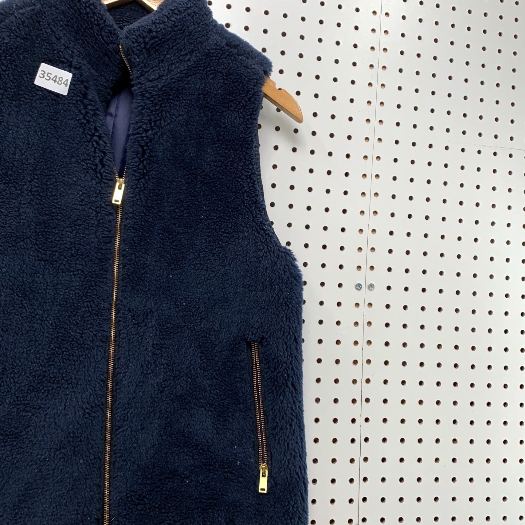J.Crew JCrew Sherpa Vest jacket Womens Small Blue Deep Pile Sleeveless 19.5x24 Size S / US 4 / IT 40 - 4 Thumbnail