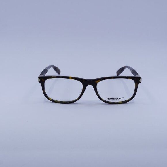 Montblanc Montblanc MB0036O 003 Eyeglasses Havana 54mm Rectangle Frame Size ONE SIZE - 2 Thumbnail