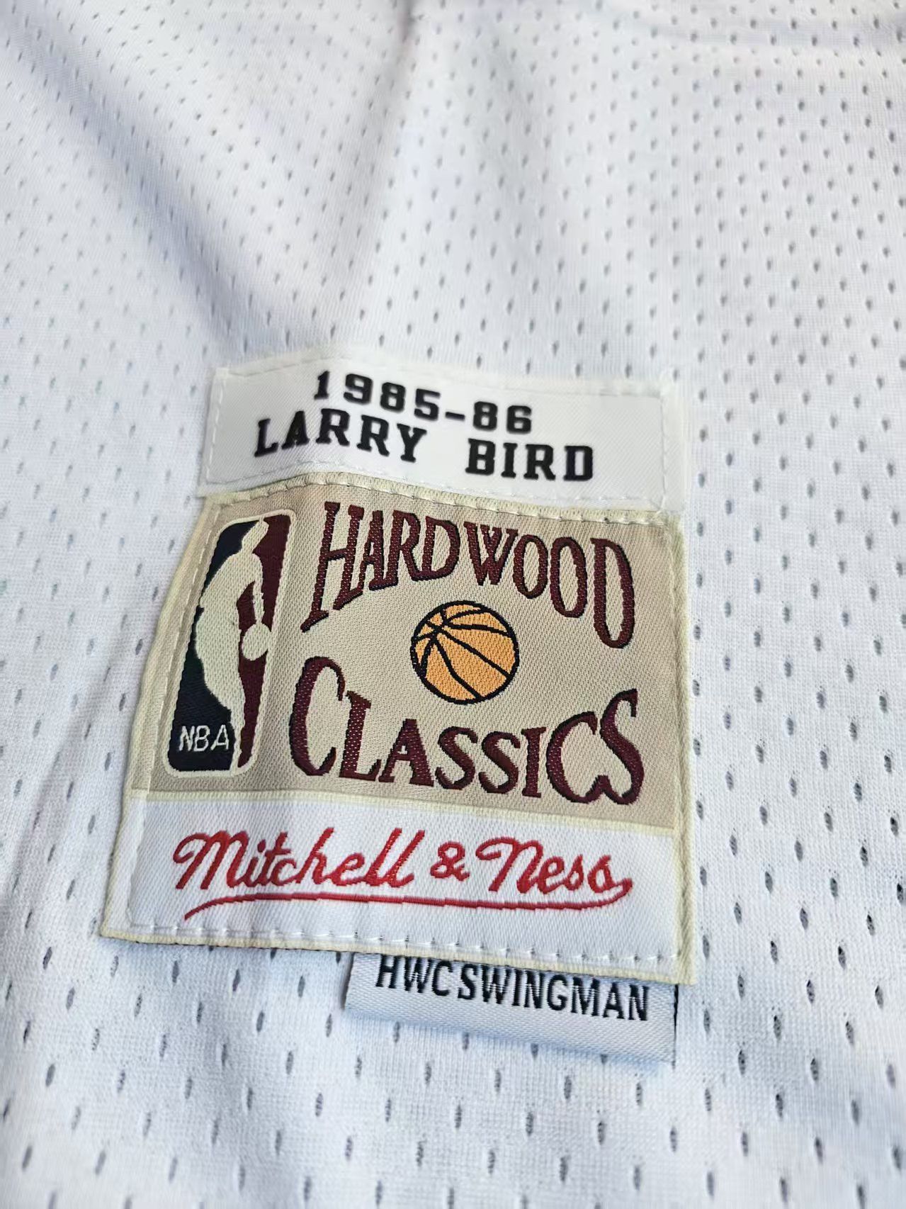 NBA #33 Larry Bird Jersey Boston Celtics 1985 86 White Size US XXL / EU 58 / 5 - 4 Thumbnail