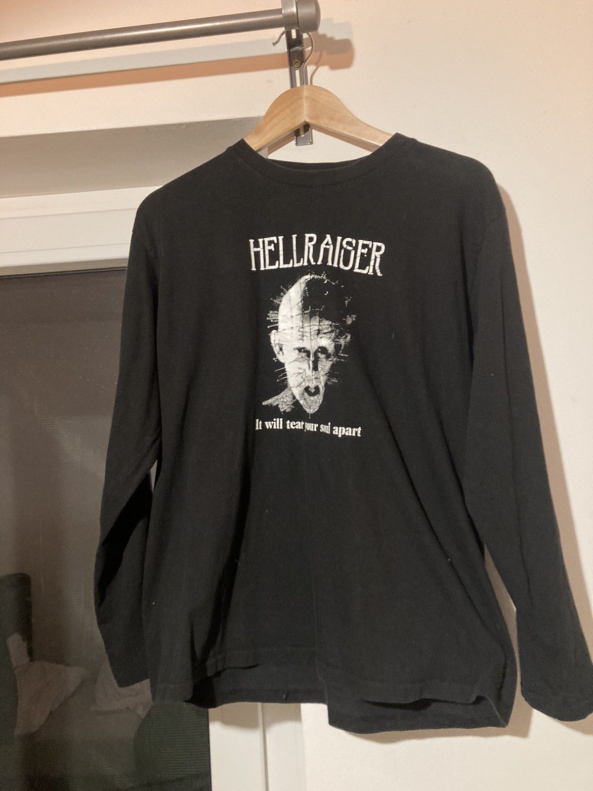 Vintage Hellraiser „It Will Tear Your Soul Apart“ Longsleeve Size US M / EU 48-50 / 2 - 1 Thumbnail