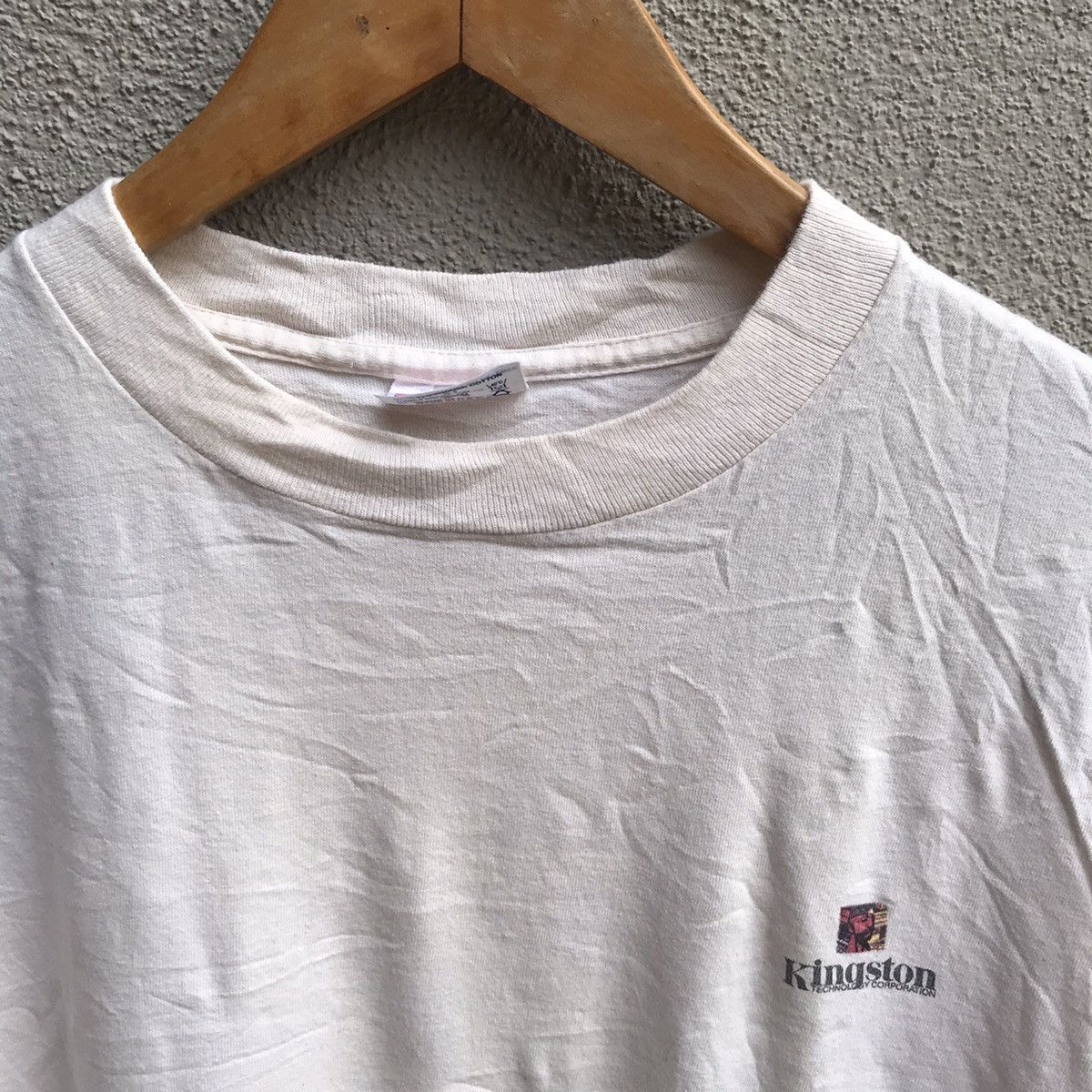 Vintage Vintage 90s KINGSTON tee tech software Size US XL / EU 56 / 4 - 4 Thumbnail