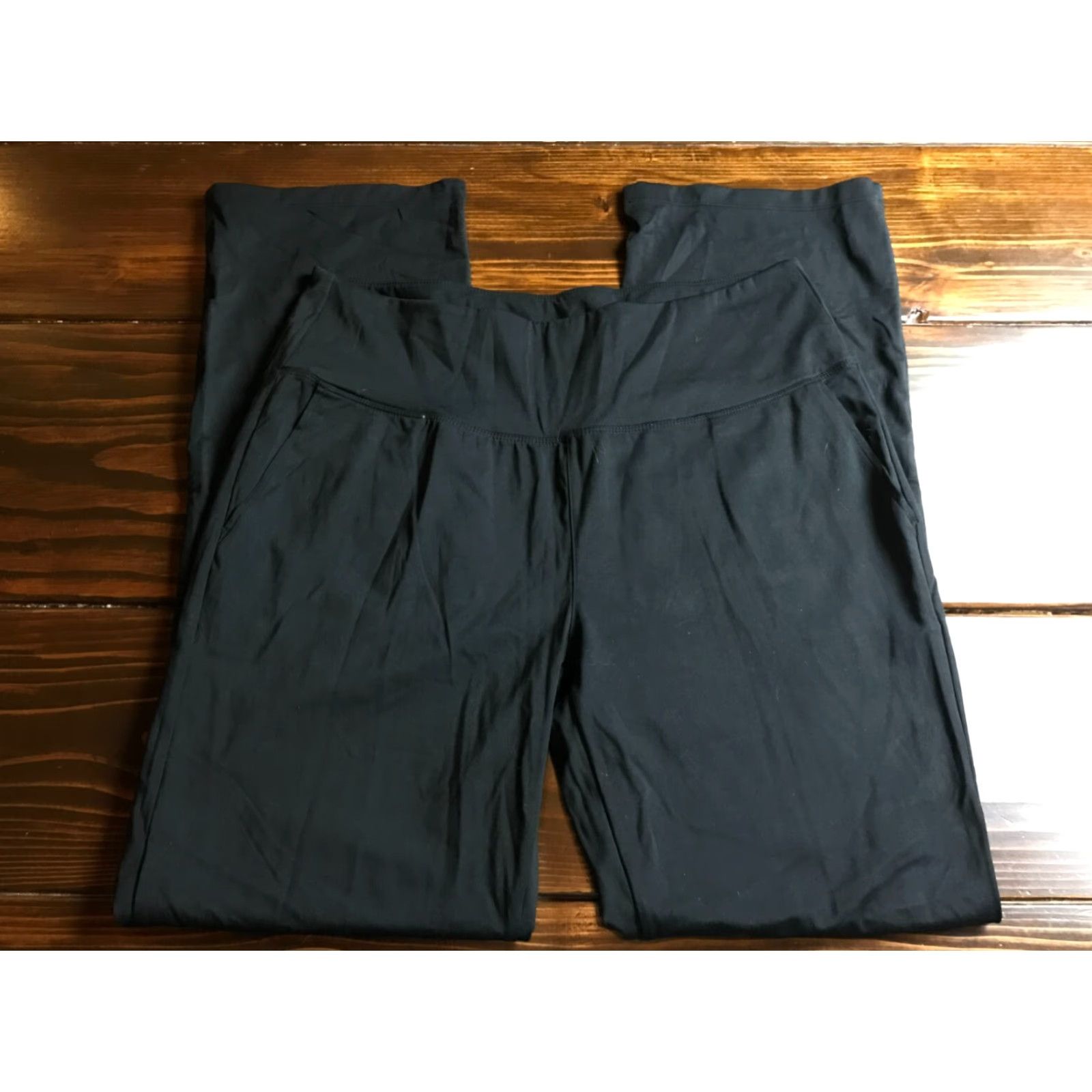 Vintage Ododos Pants Women's XL Black Activewear Pull On Pants Regular Inseam 30 in Mens? No—Women. Size 40" / US 18 - 2 Thumbnail