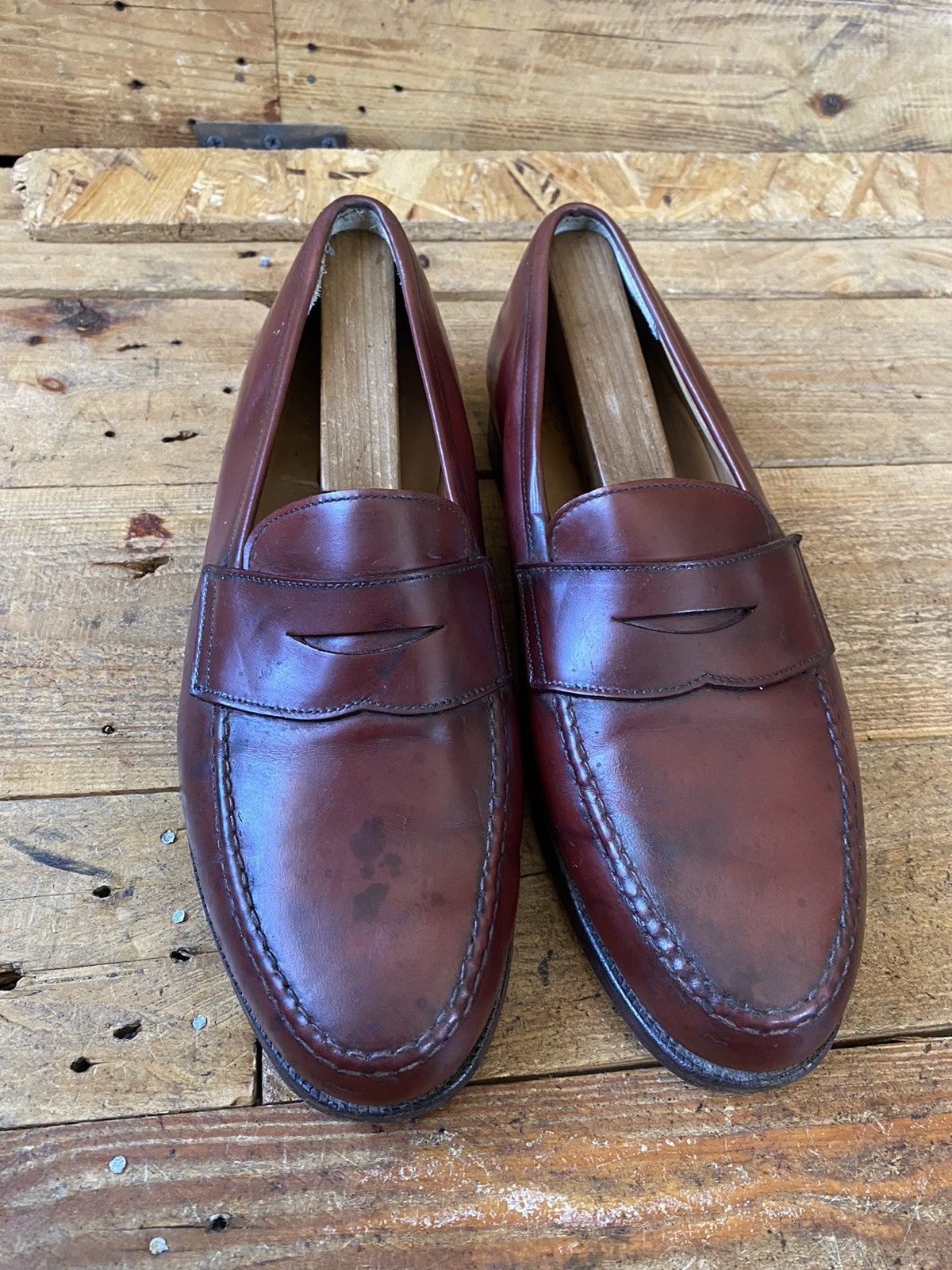 Crockett & Jones Crockett and jones Boston penny leather loafers sz Uk8G Size US 9 / EU 42 - 3 Thumbnail