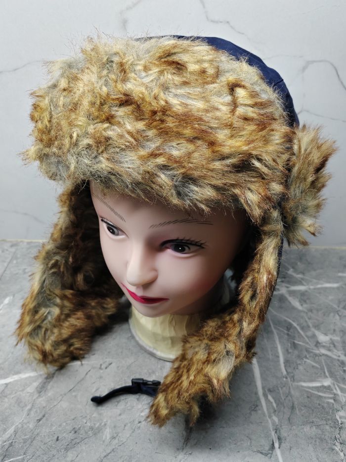 If Six Was Nine Vintage Y2k Tough Headwear Ushanka Fur Earflap Cap Hat Size ONE SIZE - 2 Thumbnail