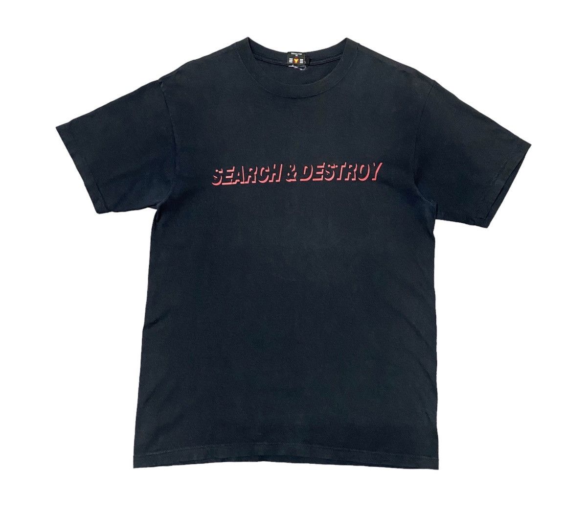 image of Band Tees x Vintage Search & Destroy Band T Shirt in Black, Men's (Size Medium)