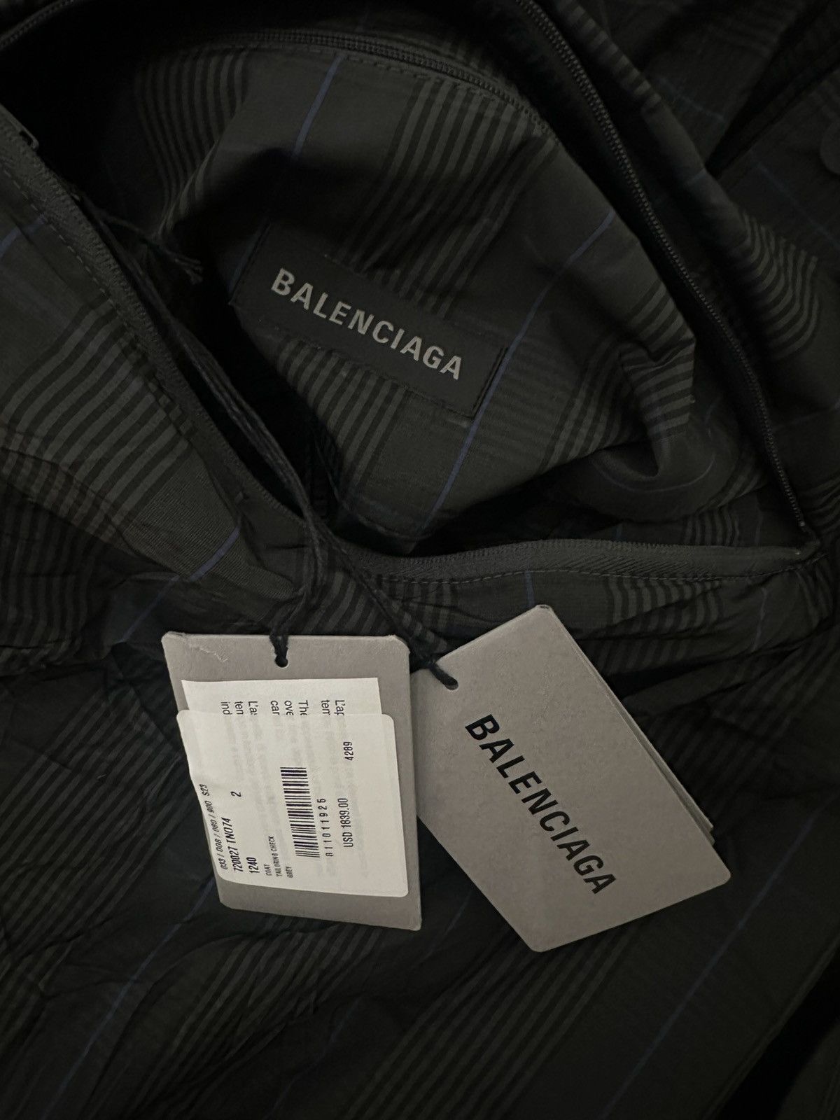 Balenciaga Balenciaga Prince of Wales check trench coat Size US S / EU 44-46 / 1 - 5 Thumbnail