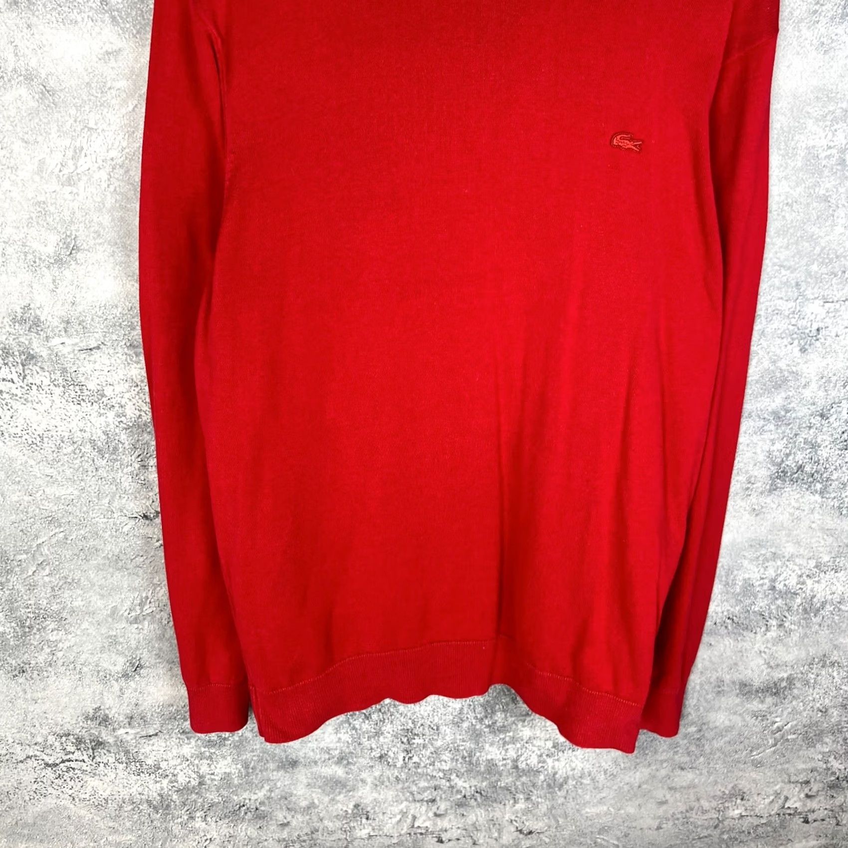Lacoste Lacoste Sweater Men’s XXL Cotton Pullover Crew Neck Classic Logo Red Size US XXL / EU 58 / 5 - 3 Thumbnail