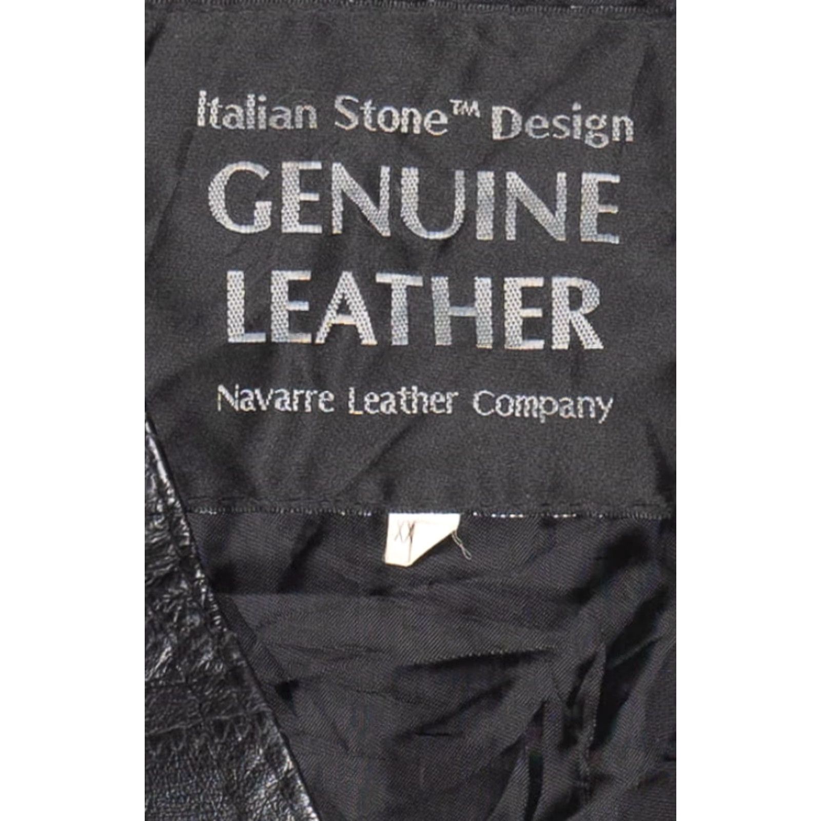 Vintage VINTAGE Navarre Leather Company Stitched Patchwork Leather Vest 3X-Large Black 1990s Mens/Boys Size US XXL / EU 58 / 5 - 4 Thumbnail