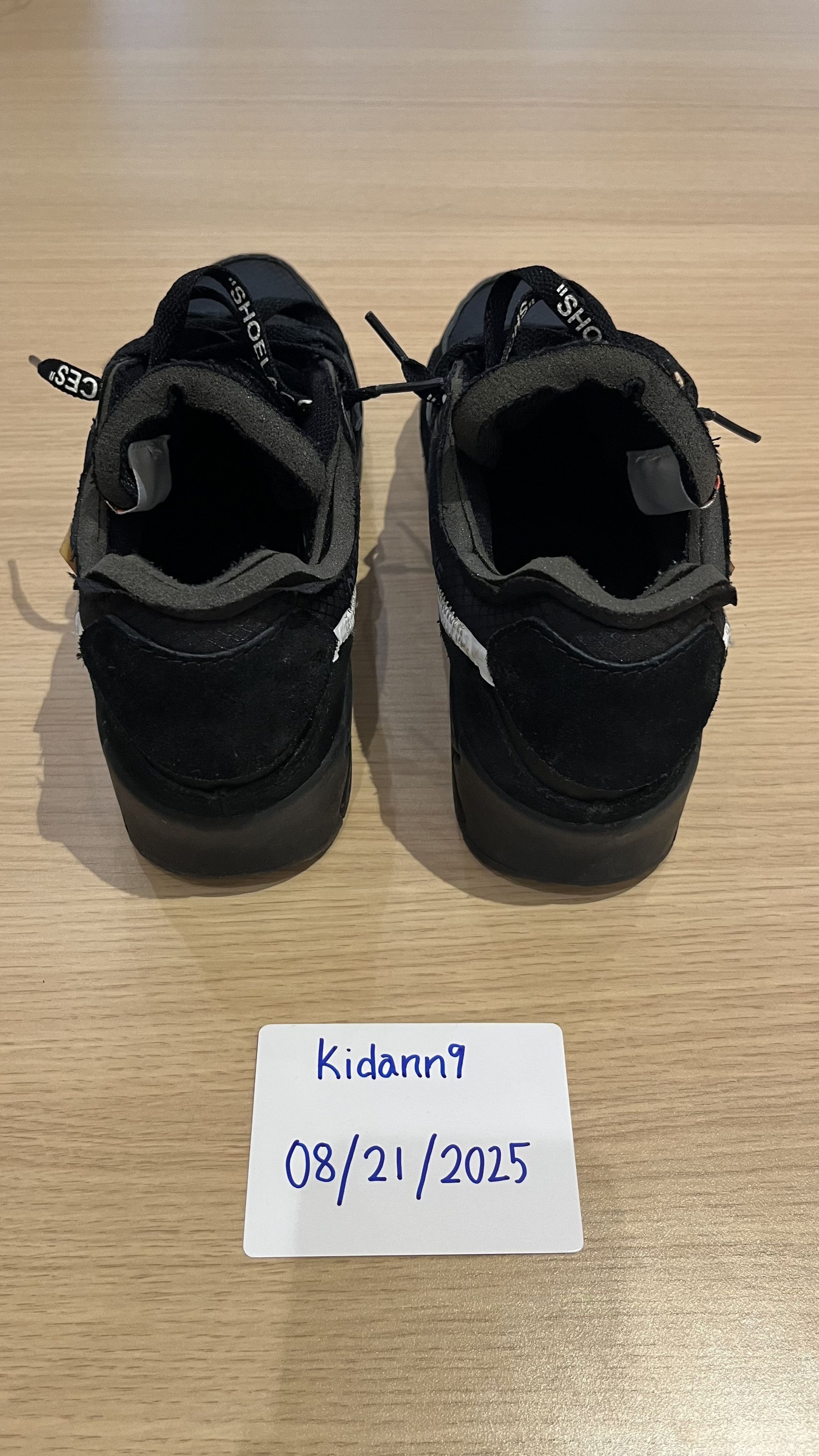 Nike × Off-White Nike Air Max 90 Off-White Black Size US 9.5 / EU 42-43 - 5 Thumbnail