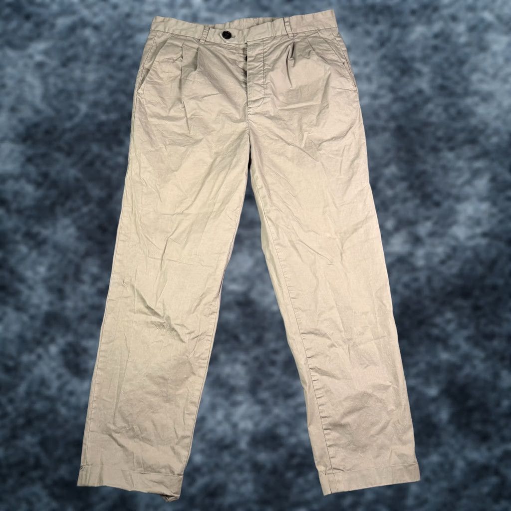 Allsaints AllSaints Pants Mens 28 Beige Matford Trouser Straight Fit Chino Cuffed Size US 28 / EU 44 - 1 Thumbnail