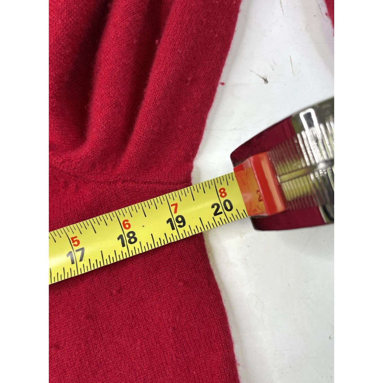 Bloomingdale's C by Bloomingdales Sweater Women Medium Red Cashmere Cardigan Blazer Jacket Size M / US 6-8 / IT 42-44 - 6 Thumbnail