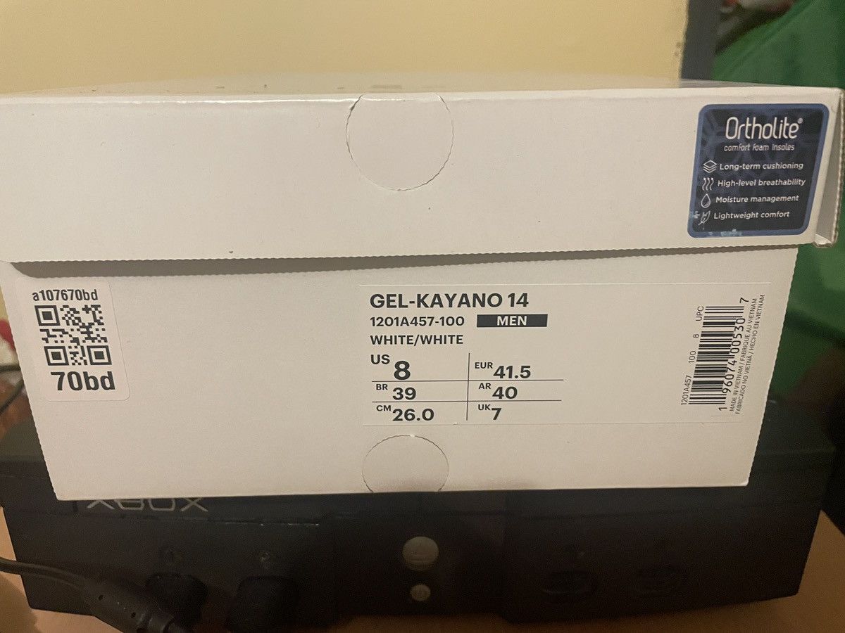 Asics × JJJJound JJJJound x ASICS GEL-KAYANO™ 14 - White Size US 8 / EU 41 - 7 Thumbnail