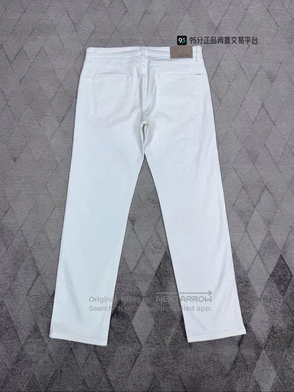 Loro Piana Loro Piana Unisex White Straight. Size US 32 / EU 48 - 3 Thumbnail