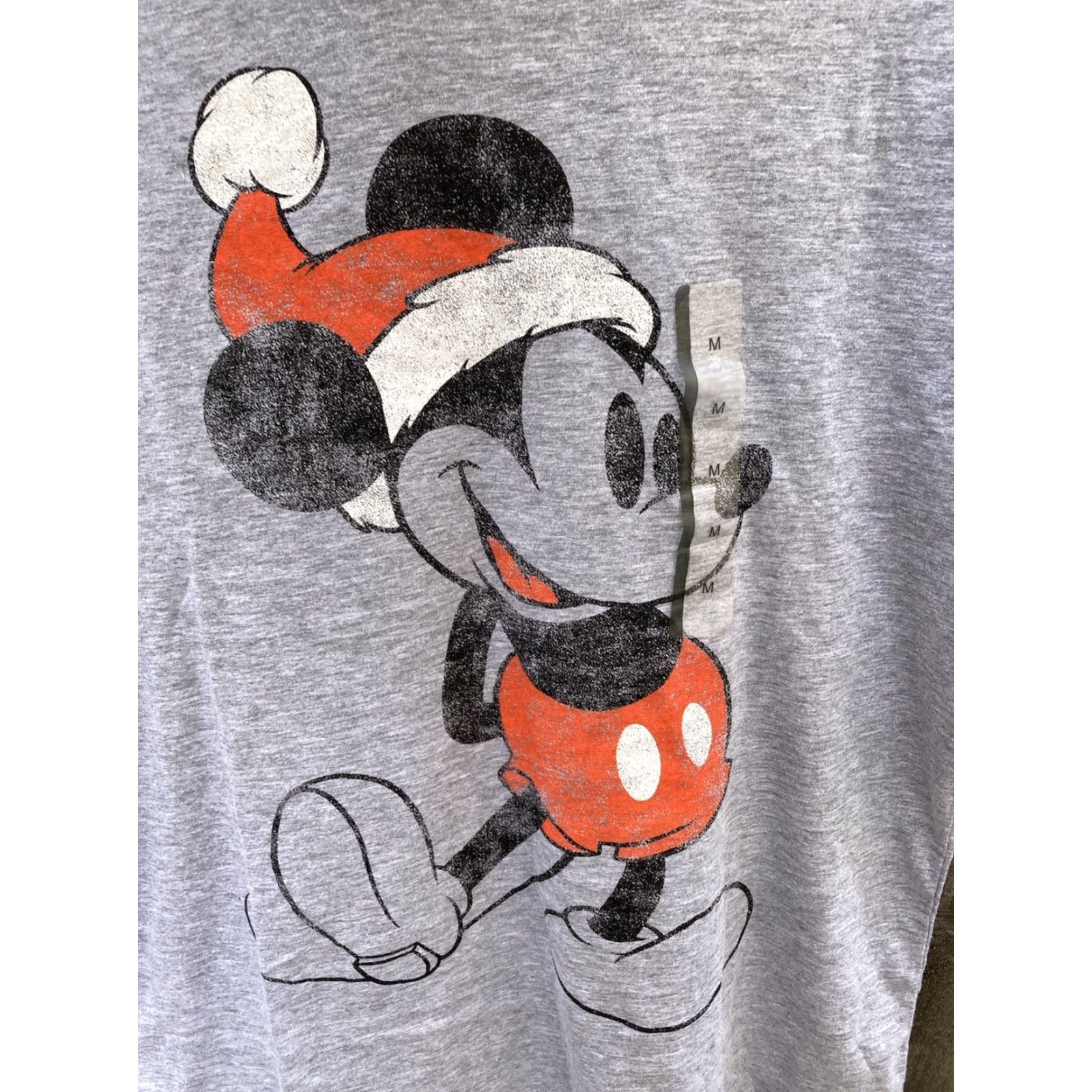 Disney Disney Men's Christmas Mickey Mouse Grey SS T-Shirt M NWT RN0101531 Size US M / EU 48-50 / 2 - 4 Thumbnail