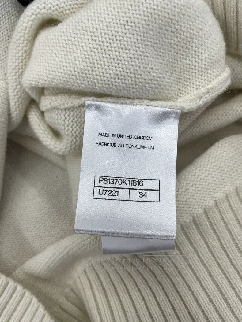 Chanel Chanel 26P white cashmere knitted cardigan jacket Size XXS / US 00 / IT 34 - 4 Thumbnail