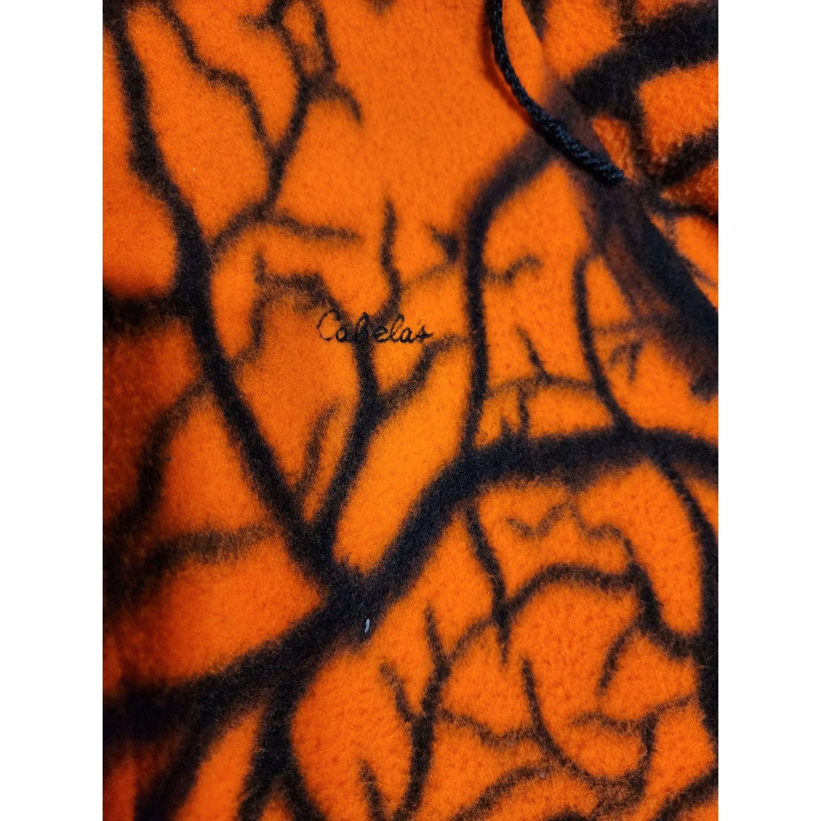 Cabelas Cabela's Vintage Blaze Orange Camo Fleece Hoodie Men's XL Size US XL / EU 56 / 4 - 7 Thumbnail