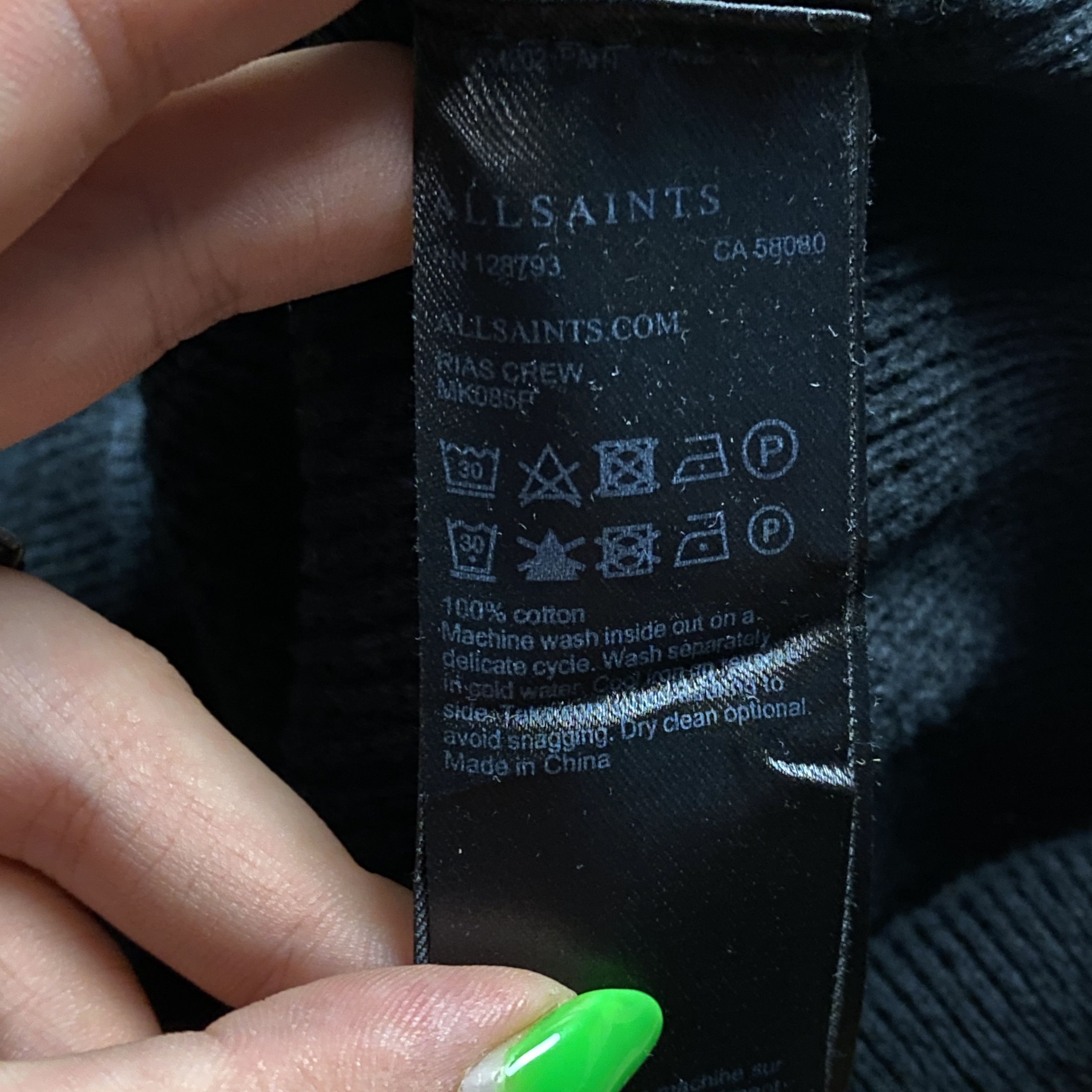 Allsaints Mens Sweatshirt Long Sleeve Allsaints Size S Size US S / EU 44-46 / 1 - 5 Thumbnail