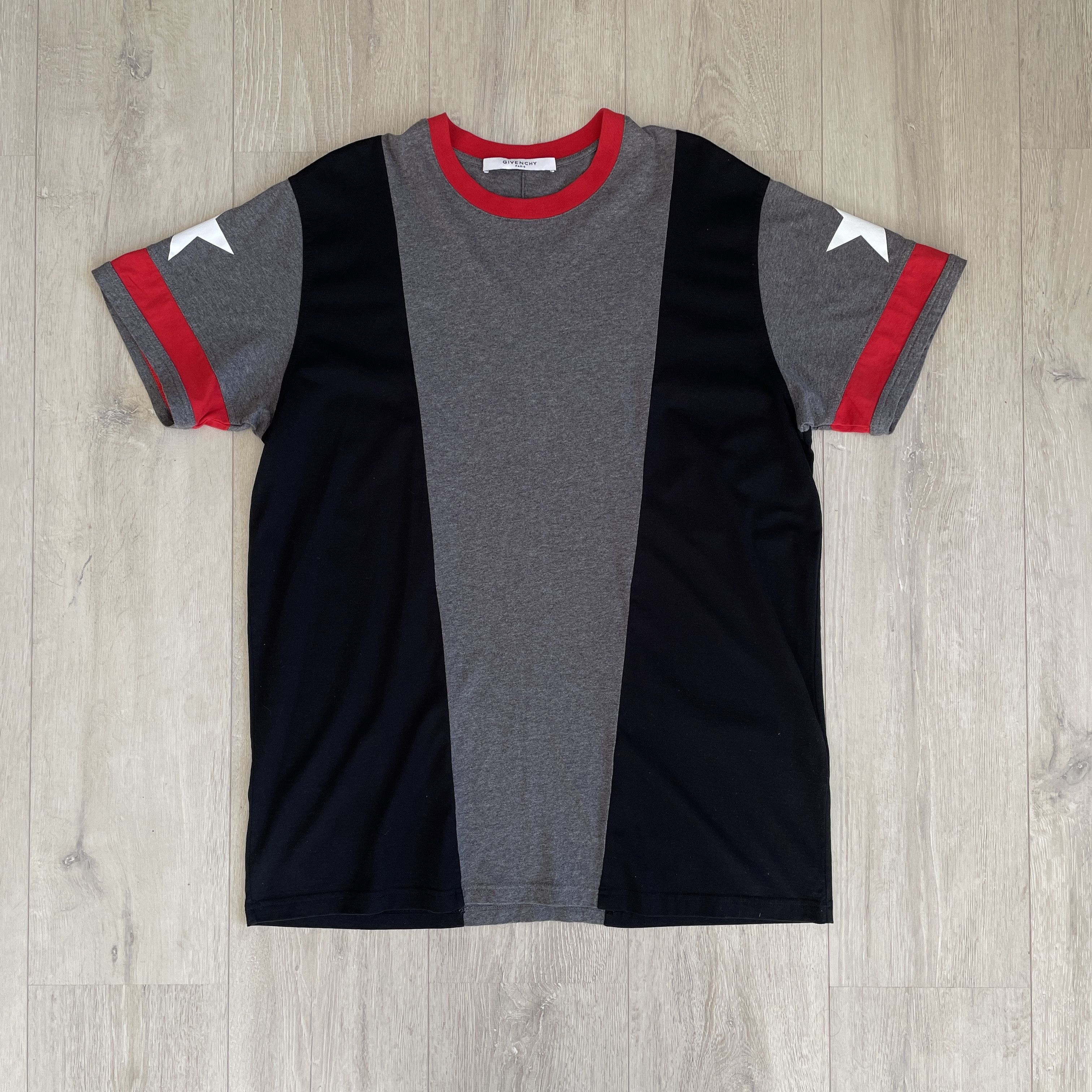 Givenchy Givenchy Tisci-Era Grey and Black Tee Star Tee | Grailed