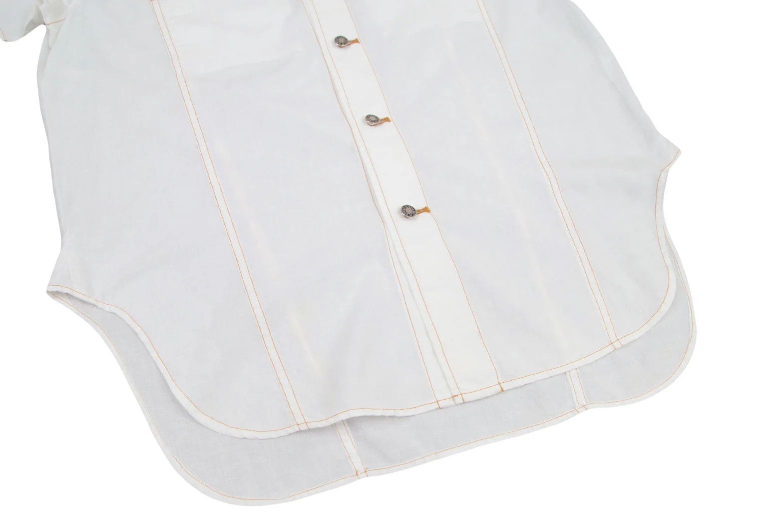 Jean Paul Gaultier Pocket Design Short Sleeve Shirt in White Size 40 Size US XXL / EU 58 / 5 - 10 Thumbnail