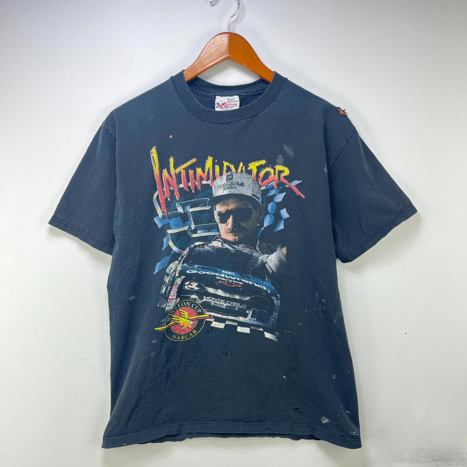 Vintage Vintage Dale Earnhardt NASCAR Racing Sun Faded T Shirt Large Size US L / EU 52-54 / 3 - 1 Thumbnail