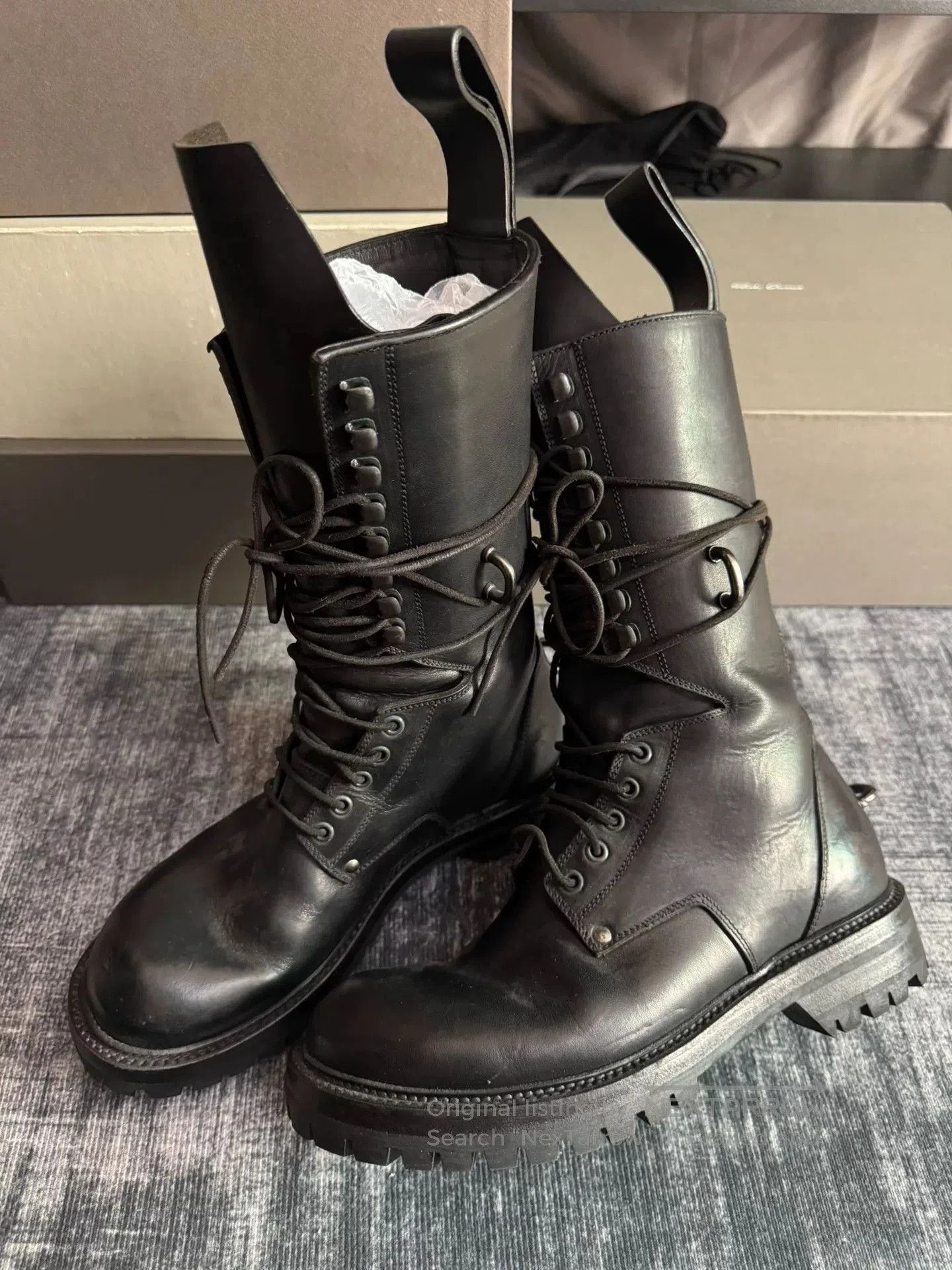 Rick Owens Rick Owens Black High. Size US 7 / EU 40 - 1 Thumbnail