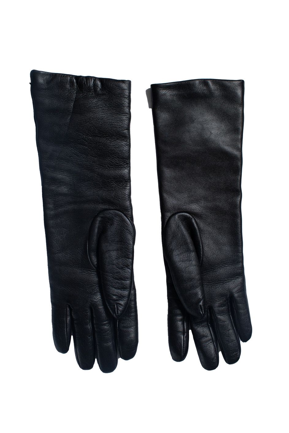 Max Mara Max Mara Weekend, black leather gloves Size ONE SIZE - 2 Thumbnail