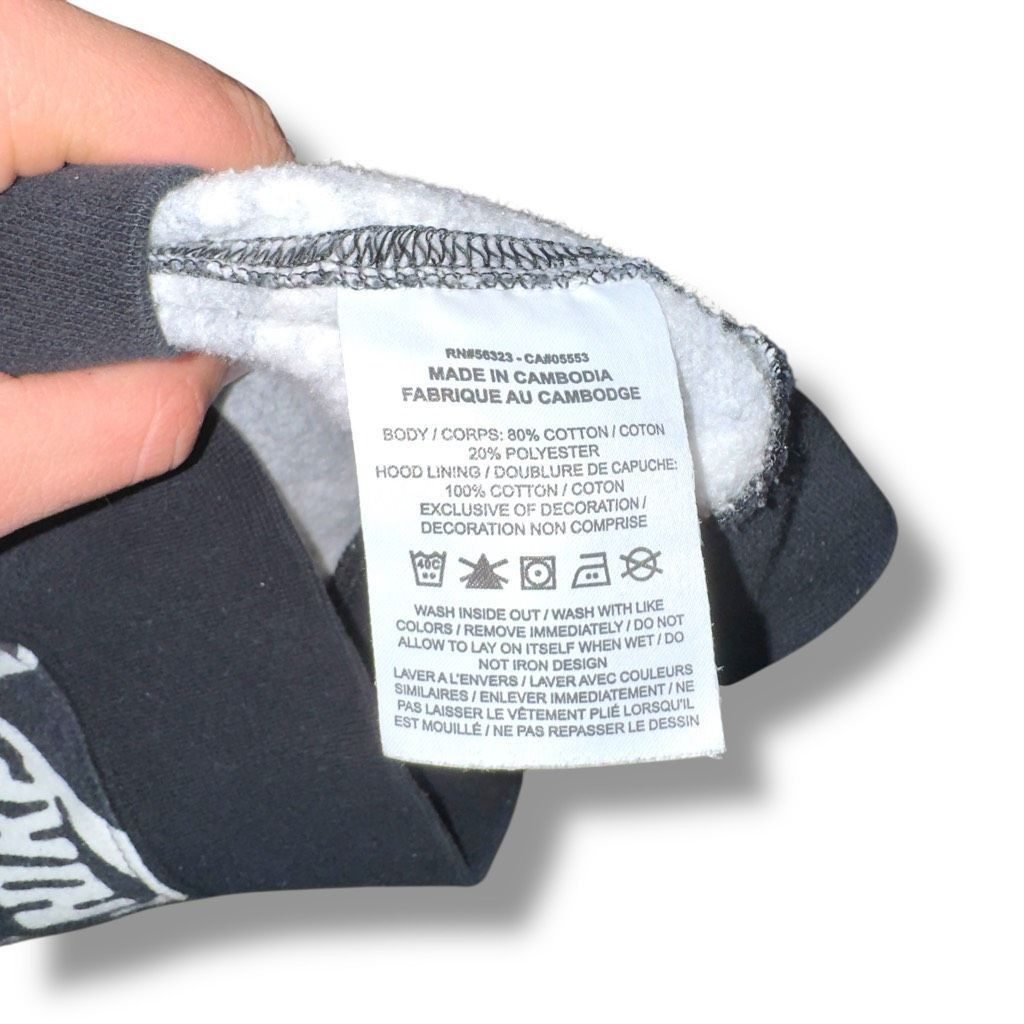 Nike Nike Black Bones Embroidered Cotton All-Over Print Pullover Hoodie Sz M Size US M / EU 48-50 / 2 - 4 Thumbnail