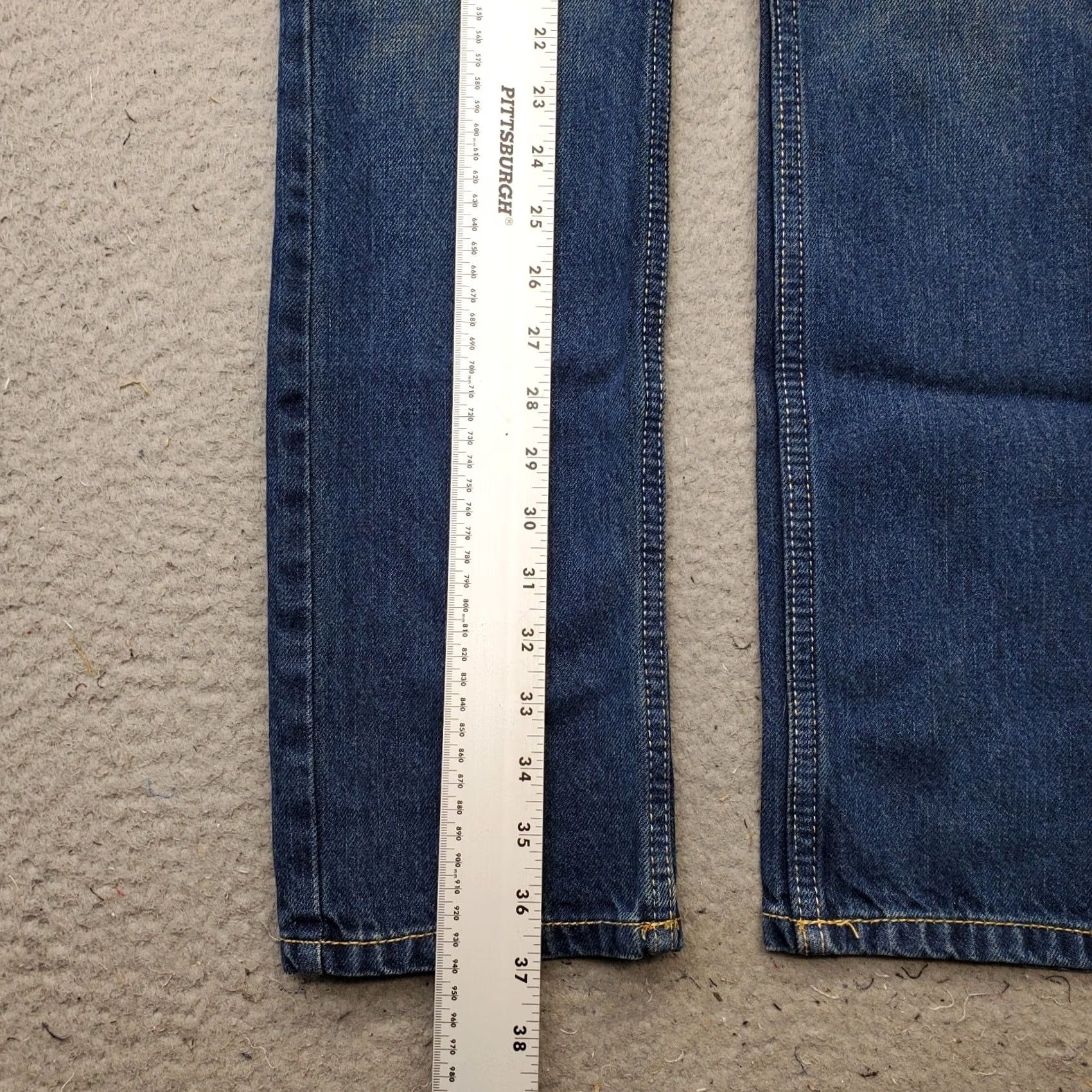 Levi's Levi's 511 Straight Jeans Womens Size 16 Blue Denim Stretch Regular 28" Waist 28.5" Inseam 5-Pocket Distressed? No Red Tab Vintage: No Size 38" / US 16 / IT 52 - 3 Thumbnail