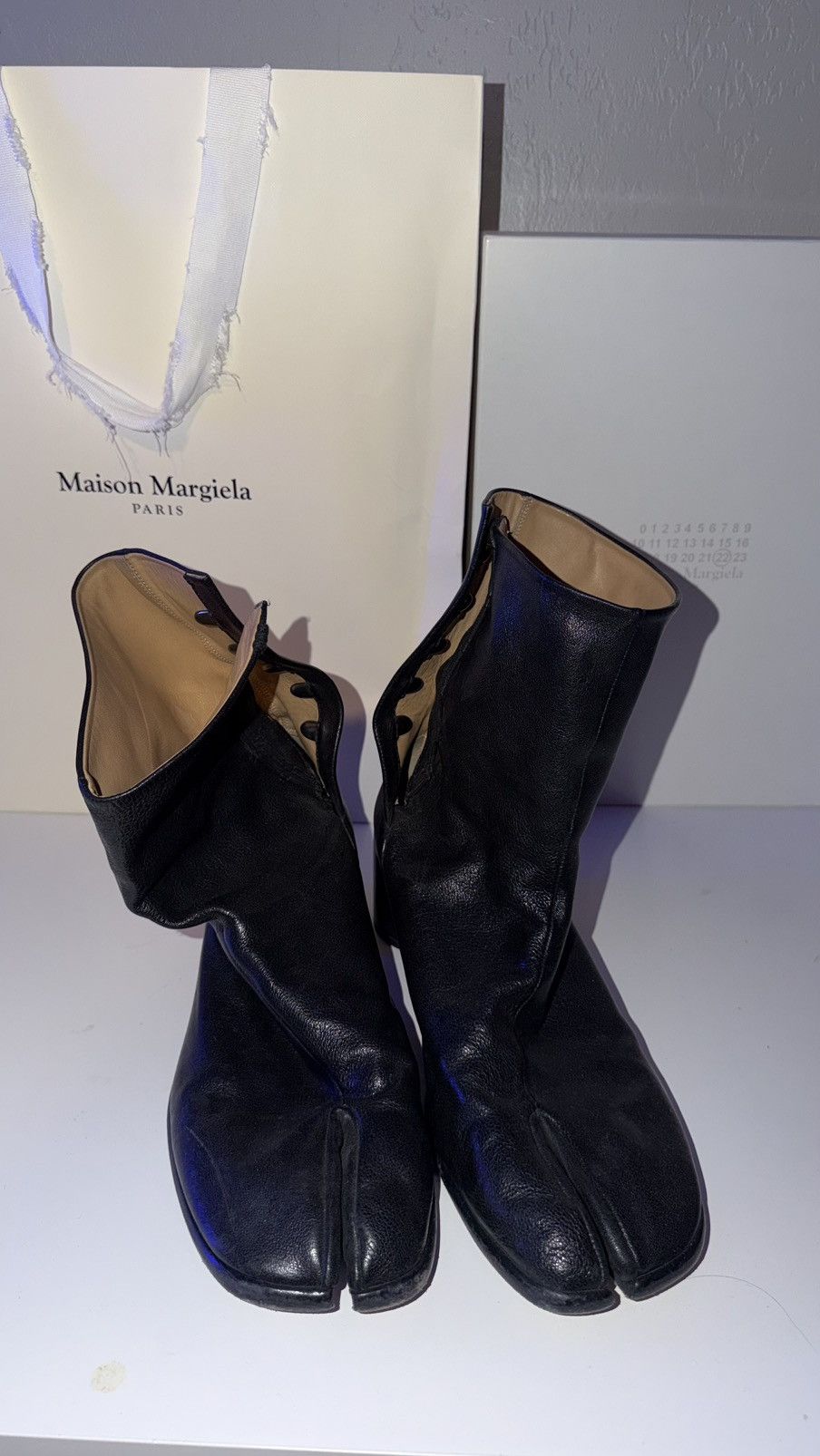 Maison Margiela Maison Margiela Black Tabi High Heel Boots Size 46 Size US 13 / EU 46 - 2 Thumbnail