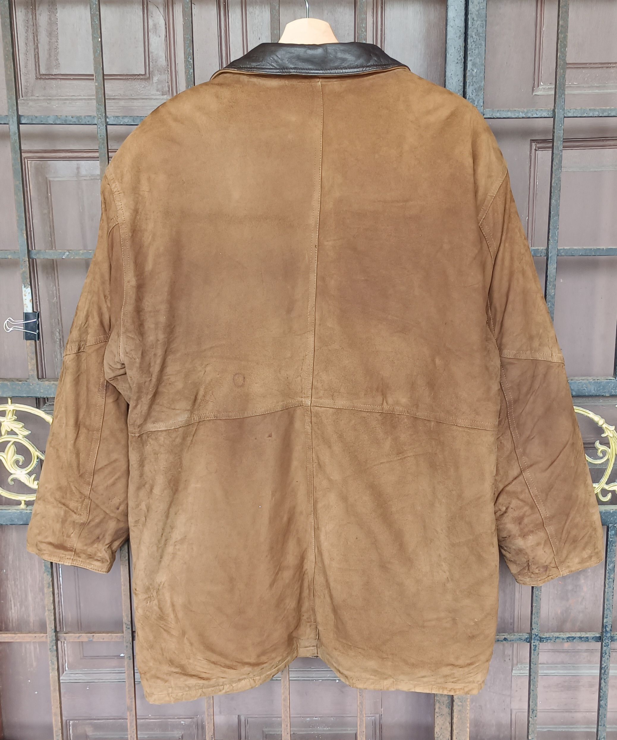 Japanese Brand Mens Robo Sueded Leather Lined Jacket Size US L / EU 52-54 / 3 - 3 Thumbnail