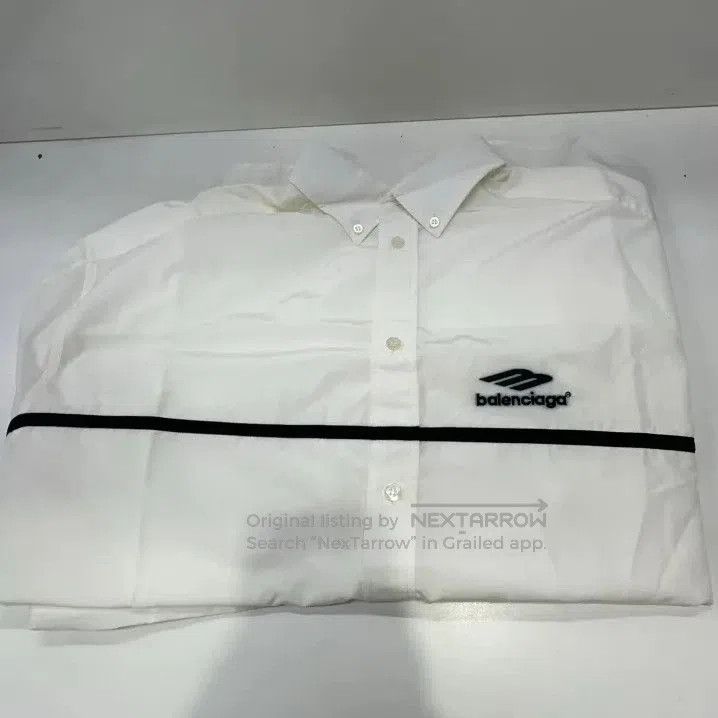 Balenciaga Balenciaga White Oversized Sports Icon Shirt. Size US L / EU 52-54 / 3 - 6 Thumbnail