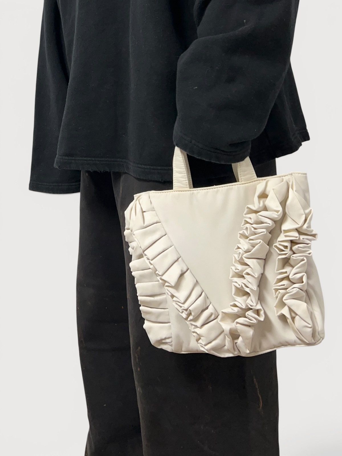 Maison Margiela SS2021 Ruched Drape Tote Bag Size ONE SIZE - 3 Thumbnail